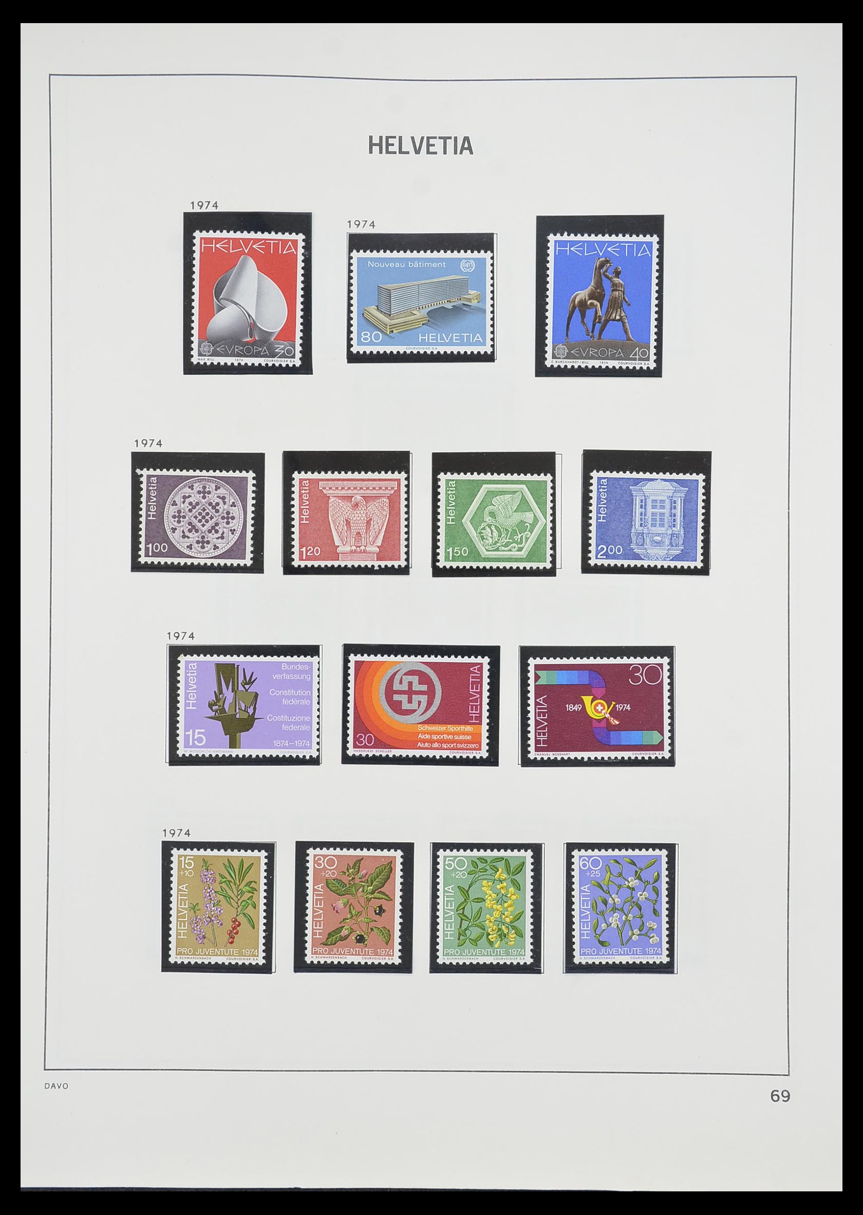 33806 064 - Stamp collection 33806 Switzerland 1867-1984.
