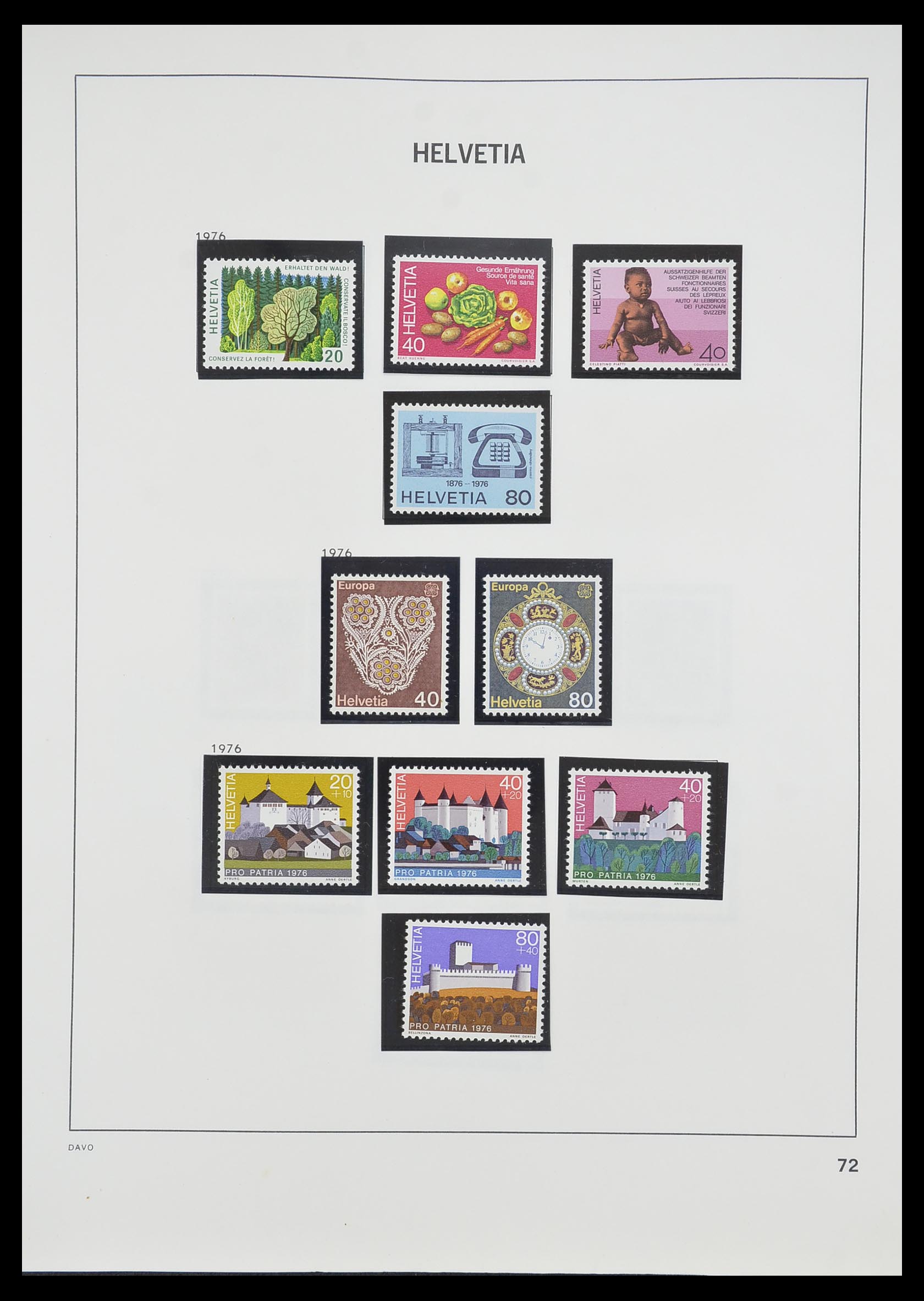 33806 067 - Stamp collection 33806 Switzerland 1867-1984.