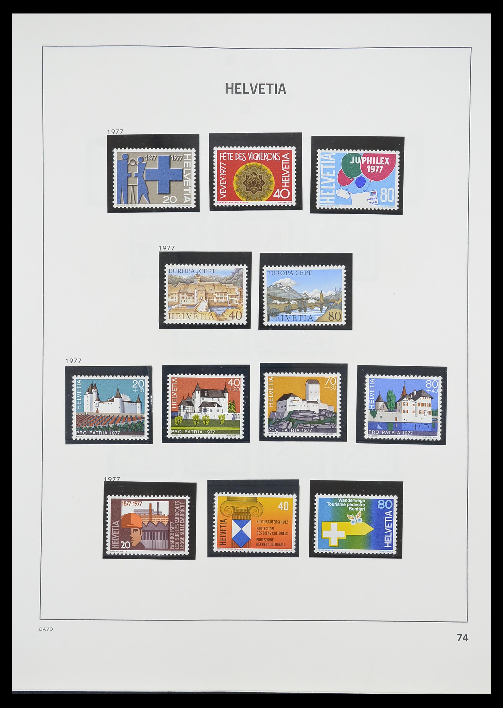 33806 069 - Postzegelverzameling 33806 Zwitserland 1867-1984.