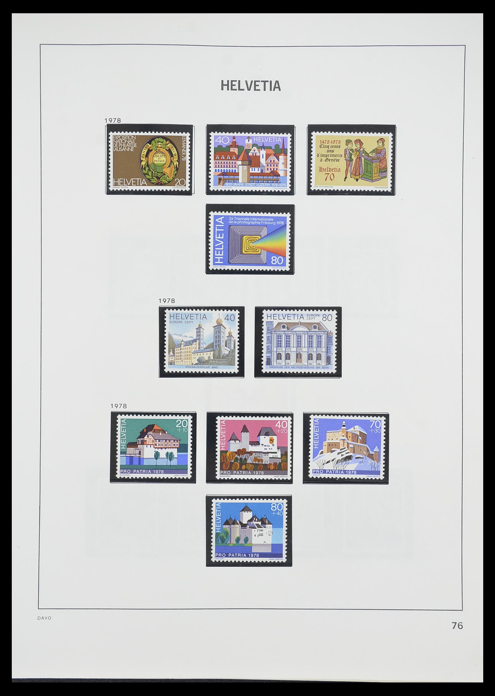 33806 071 - Postzegelverzameling 33806 Zwitserland 1867-1984.