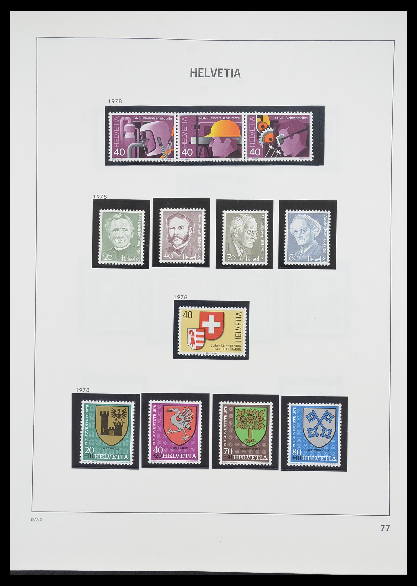 33806 072 - Stamp collection 33806 Switzerland 1867-1984.