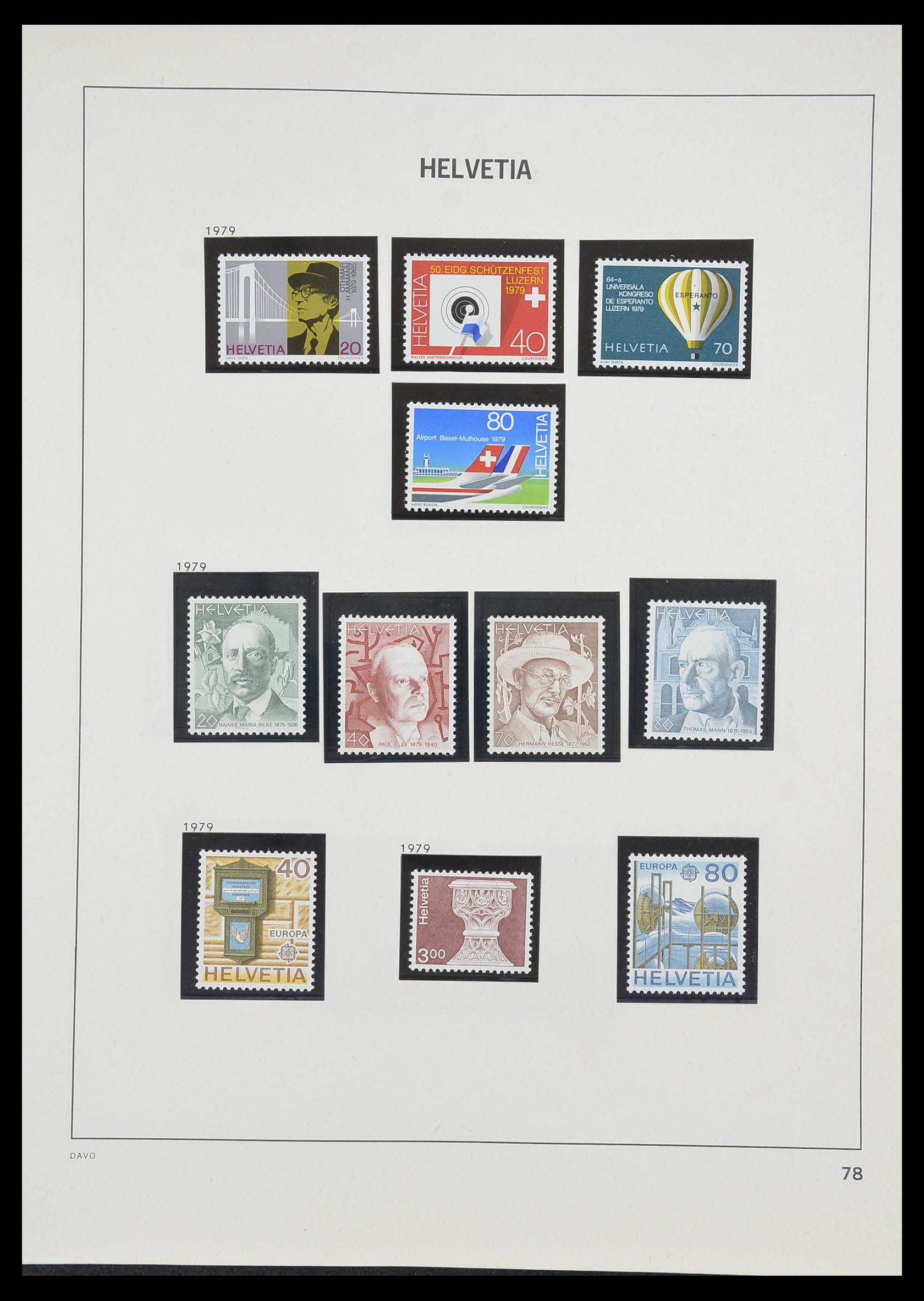 33806 073 - Postzegelverzameling 33806 Zwitserland 1867-1984.