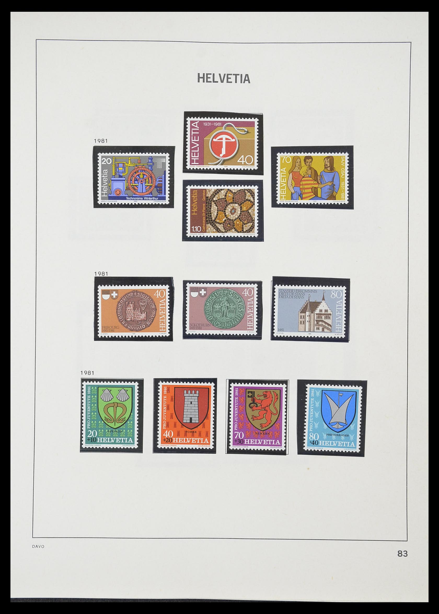 33806 078 - Postzegelverzameling 33806 Zwitserland 1867-1984.