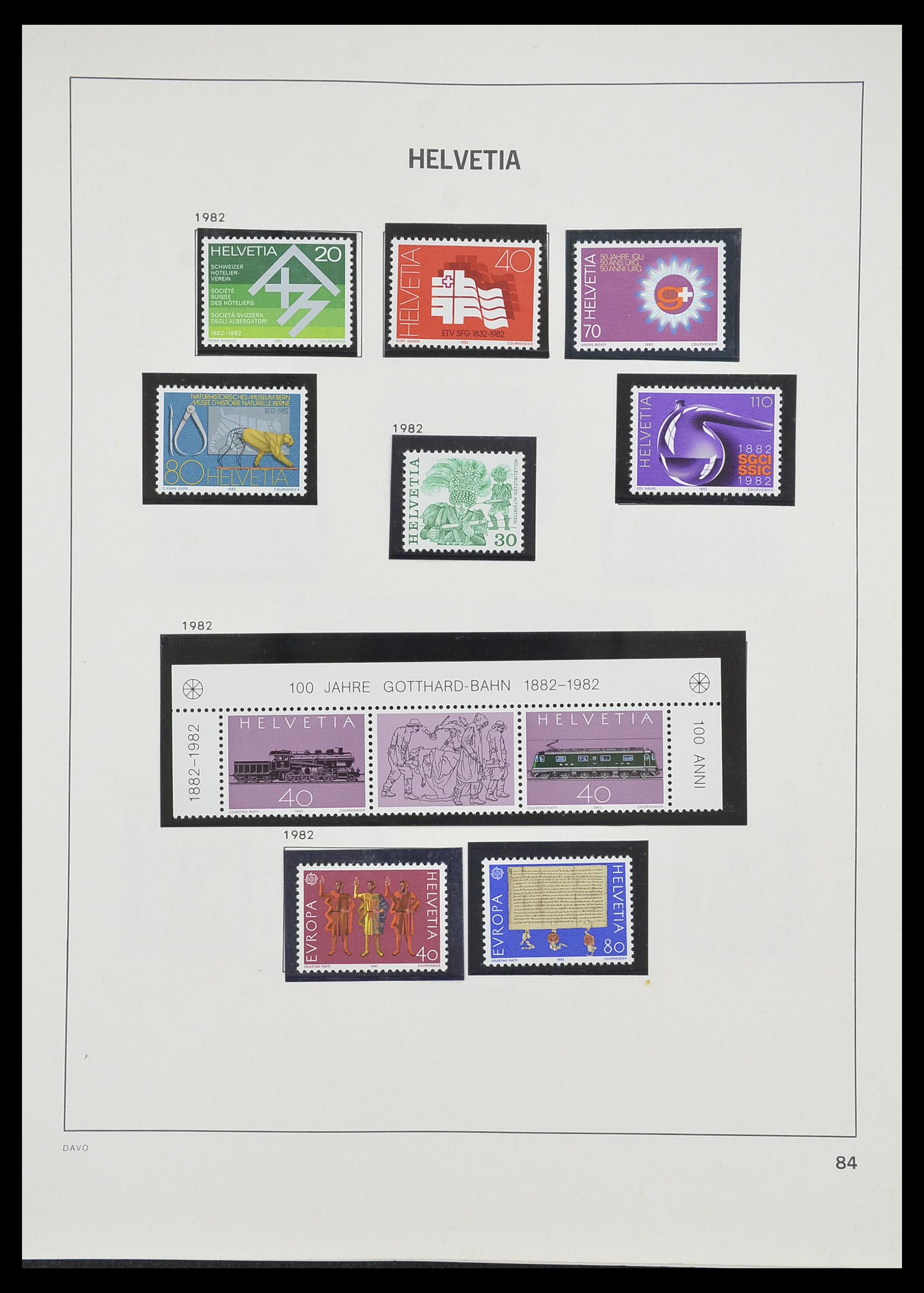 33806 079 - Postzegelverzameling 33806 Zwitserland 1867-1984.