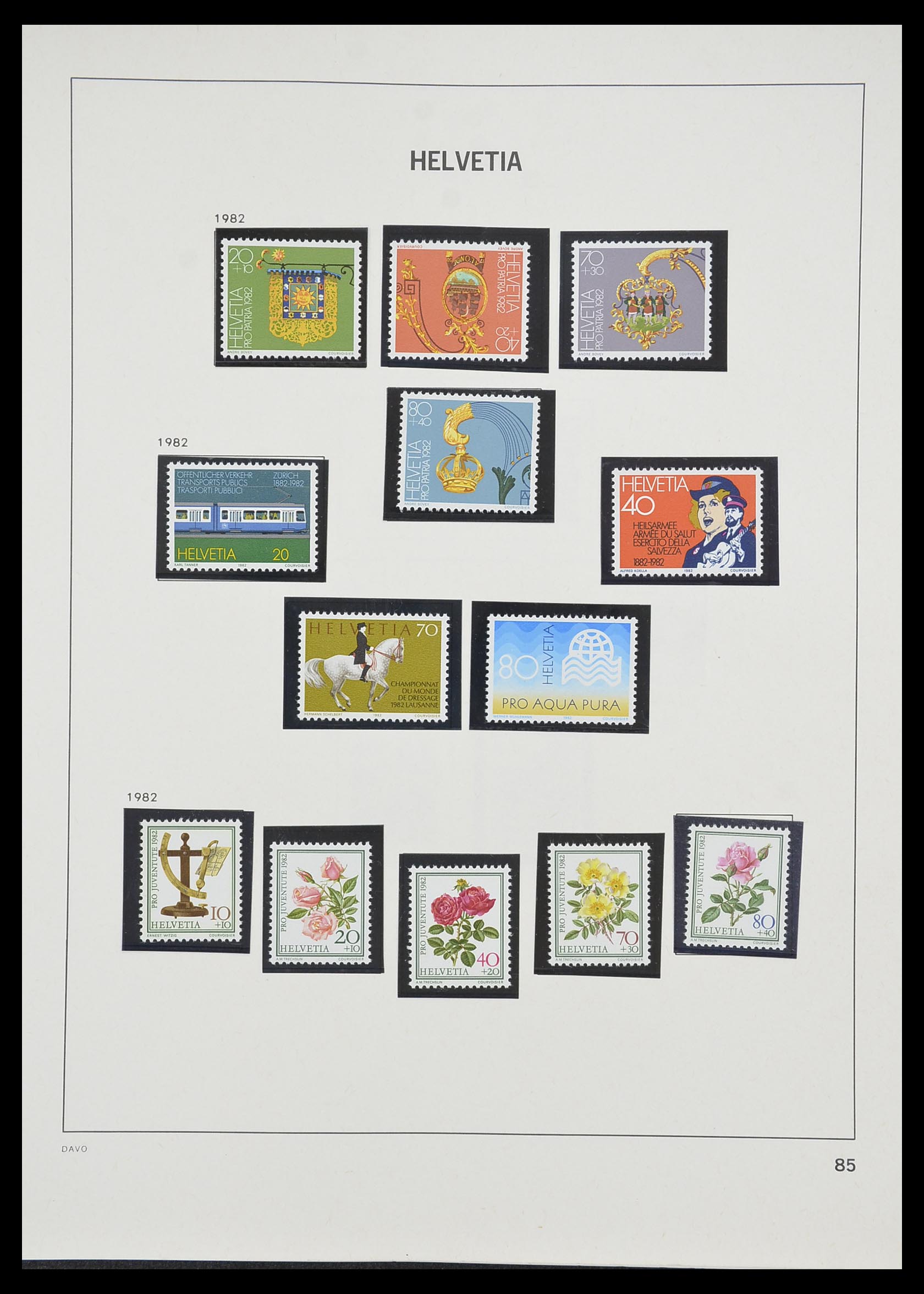33806 080 - Postzegelverzameling 33806 Zwitserland 1867-1984.
