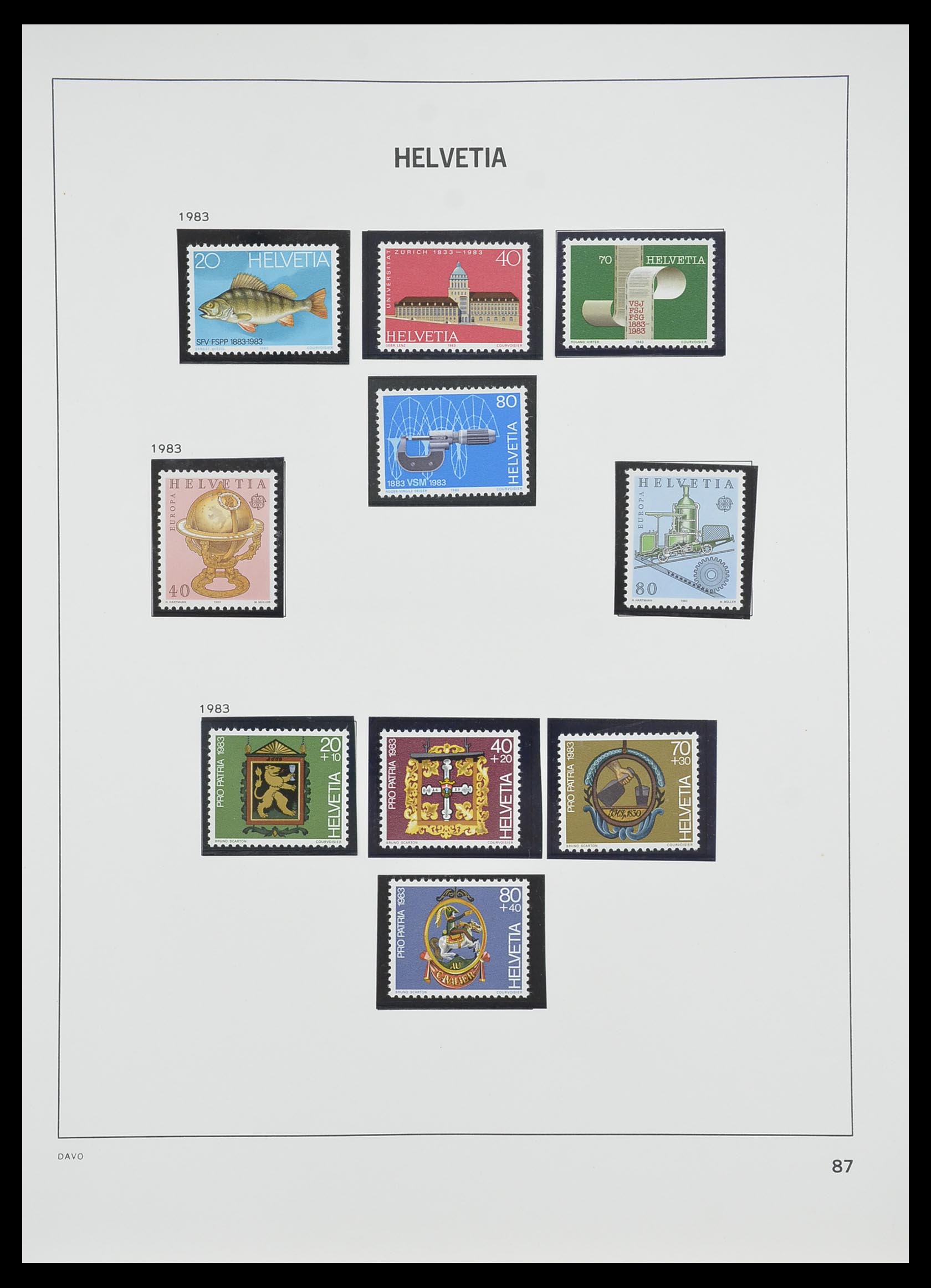 33806 082 - Stamp collection 33806 Switzerland 1867-1984.