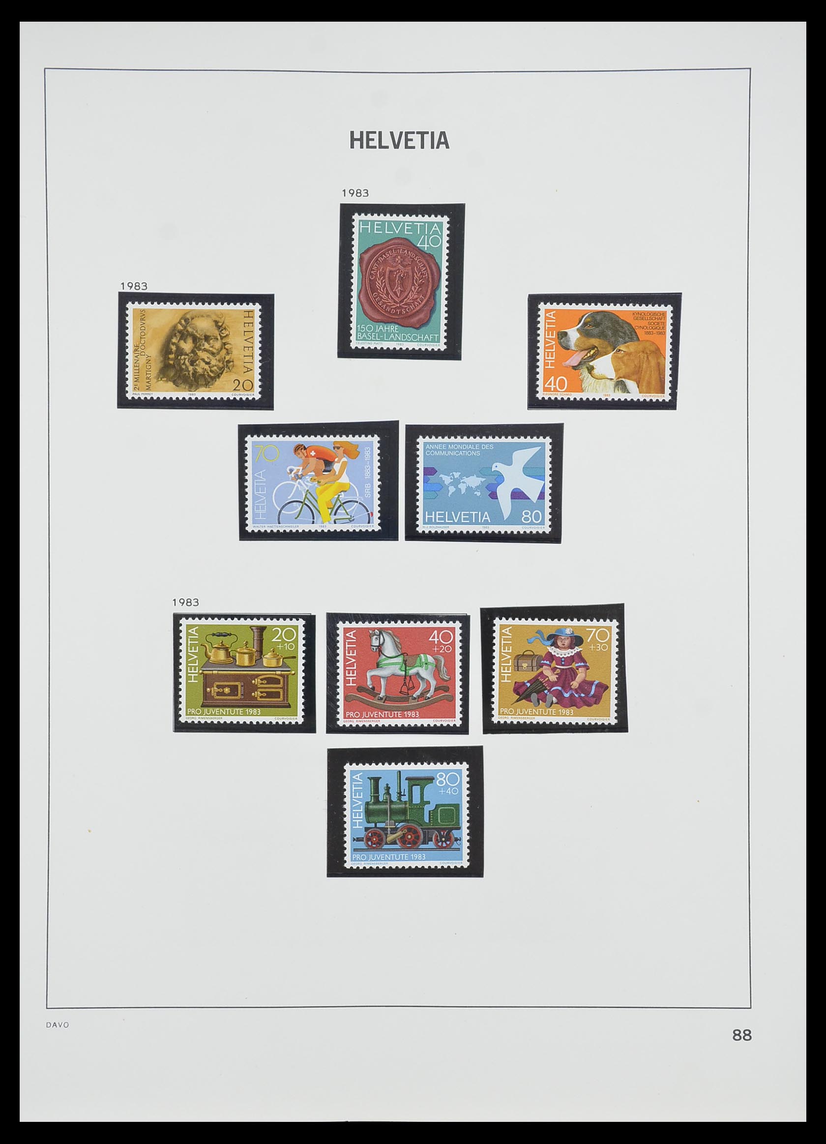 33806 083 - Stamp collection 33806 Switzerland 1867-1984.