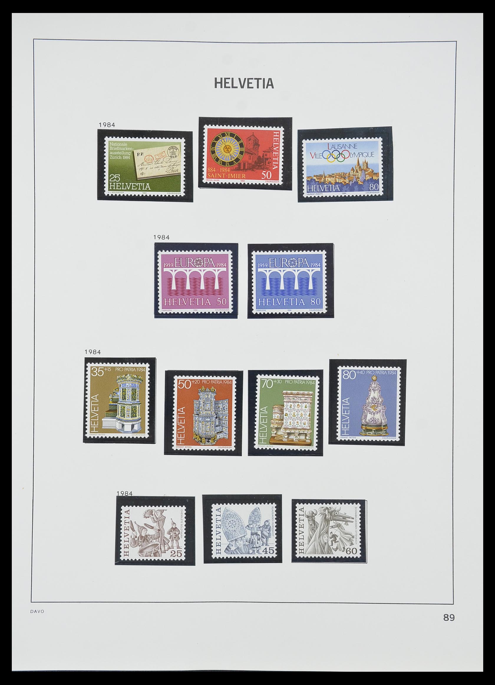 33806 084 - Stamp collection 33806 Switzerland 1867-1984.