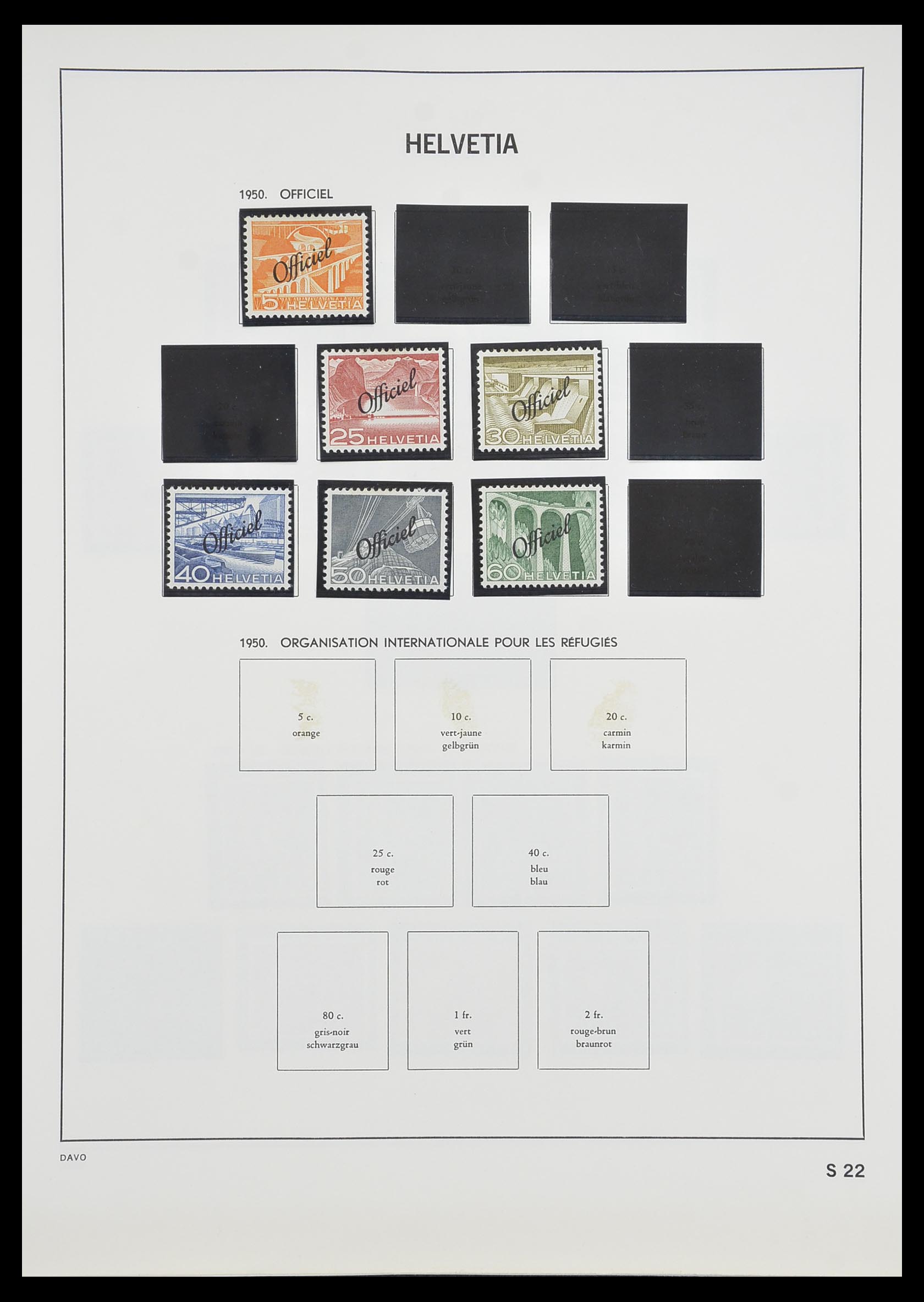 33806 102 - Stamp collection 33806 Switzerland 1867-1984.