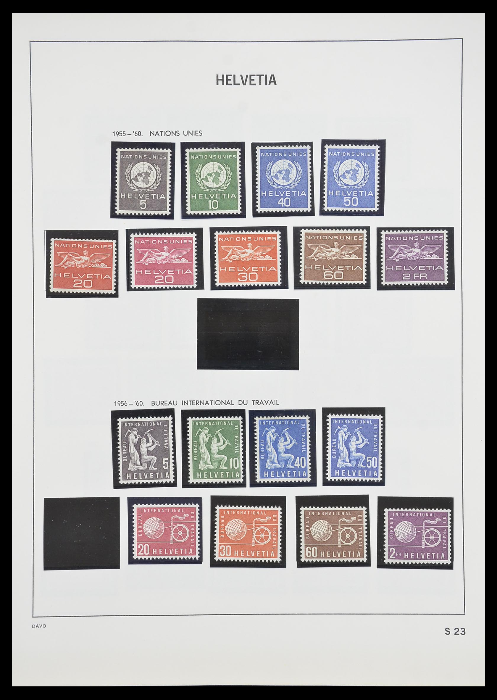 33806 103 - Stamp collection 33806 Switzerland 1867-1984.