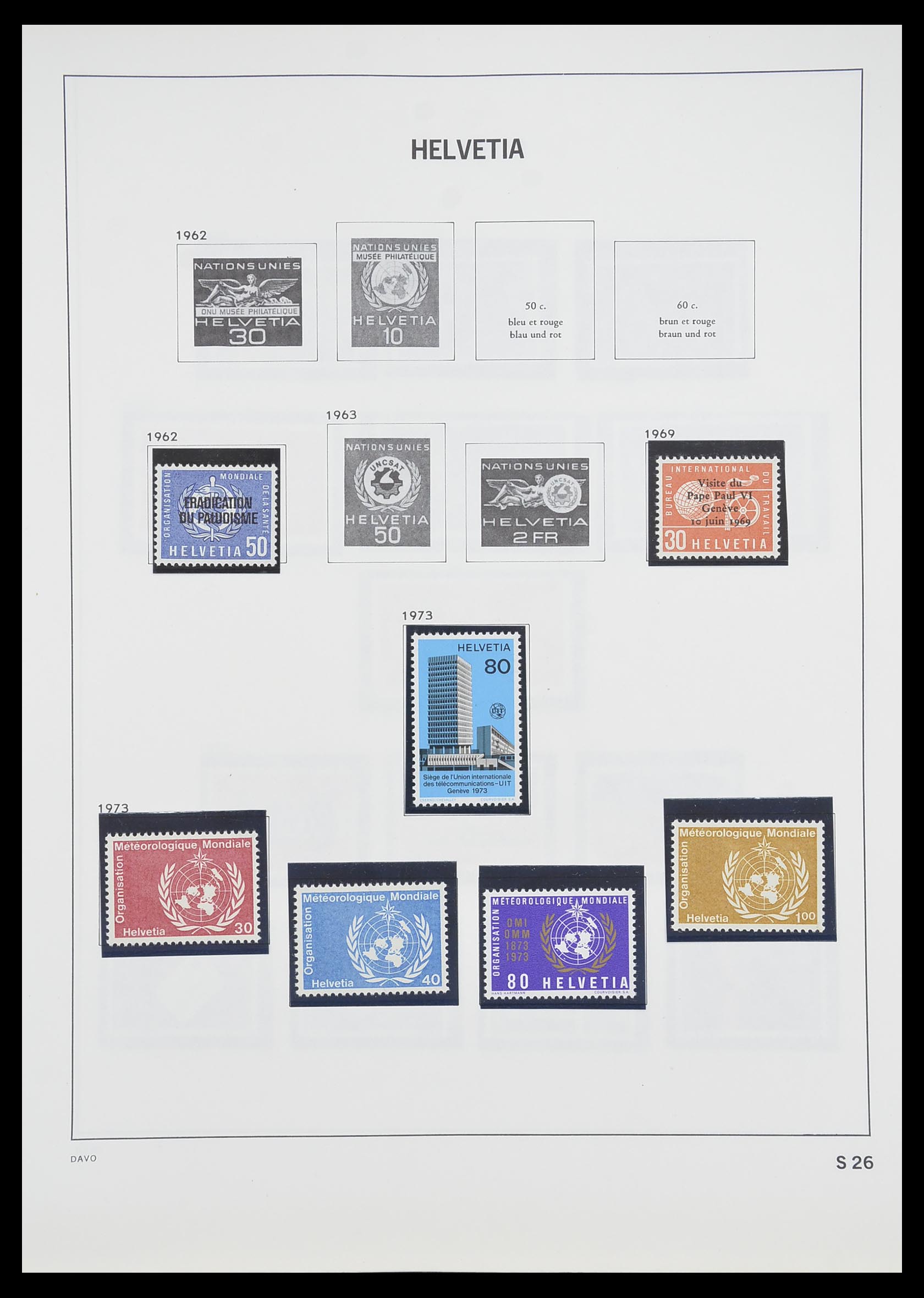 33806 106 - Stamp collection 33806 Switzerland 1867-1984.