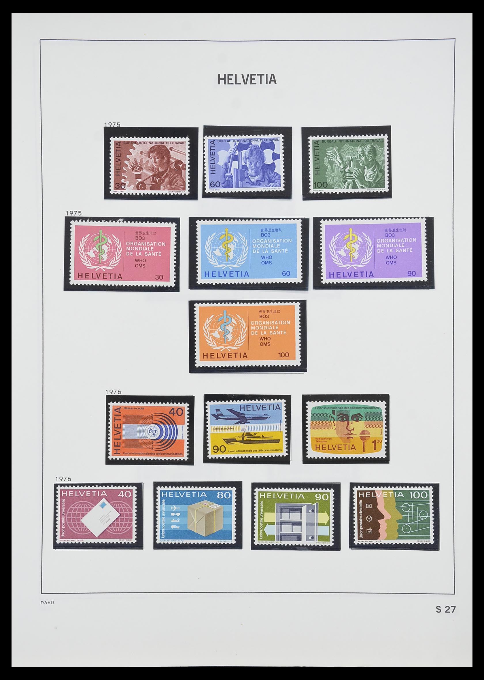 33806 107 - Stamp collection 33806 Switzerland 1867-1984.