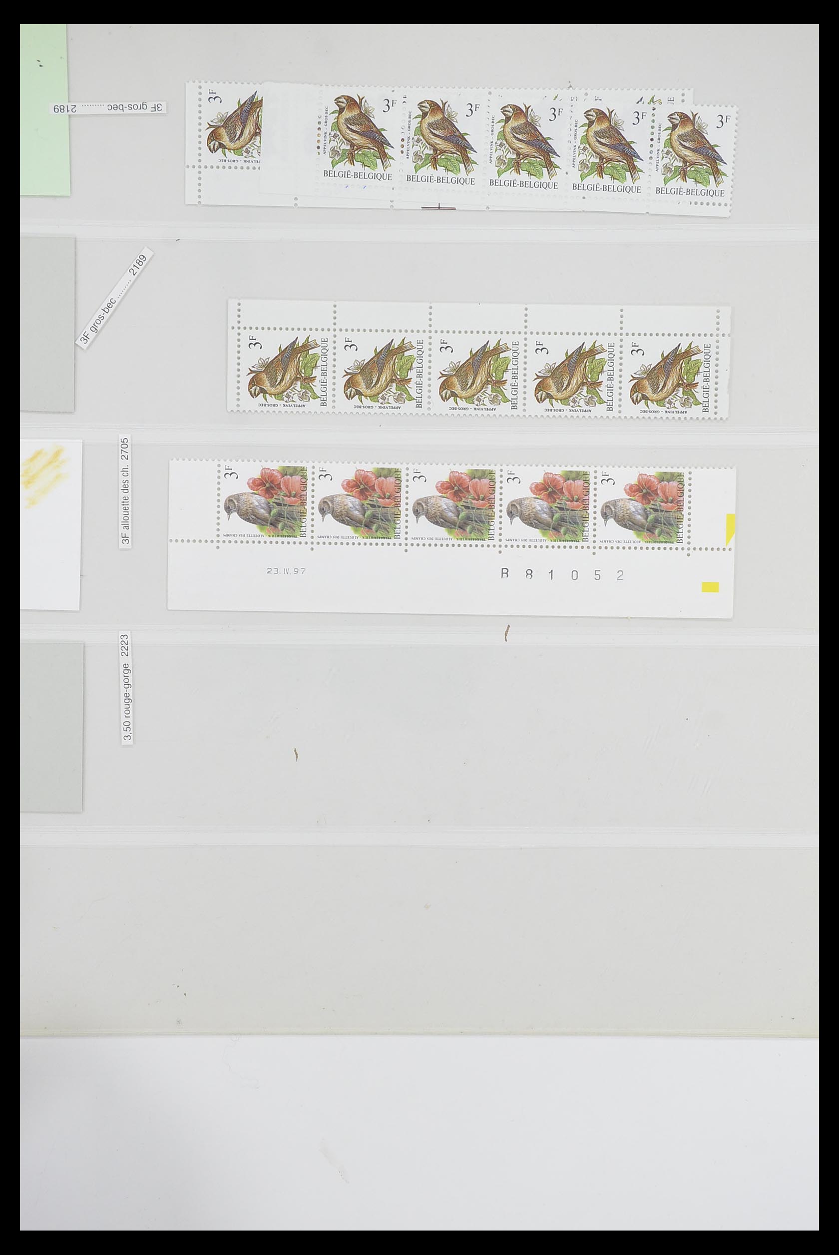 33807 008 - Postzegelverzameling 33807 België 1985-2001.