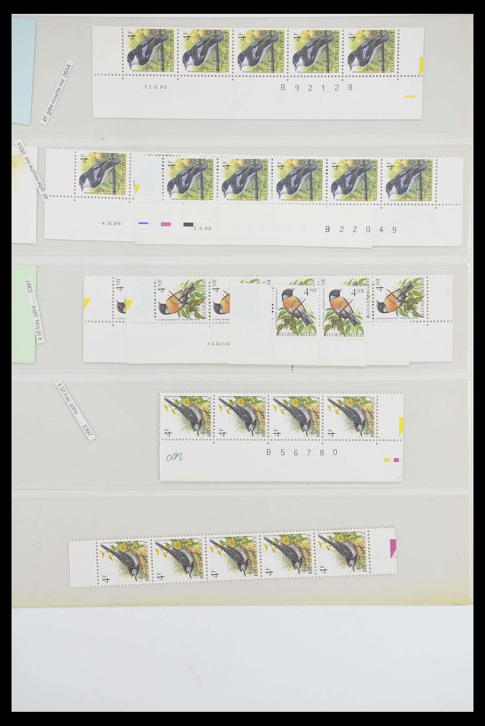 33807 009 - Postzegelverzameling 33807 België 1985-2001.
