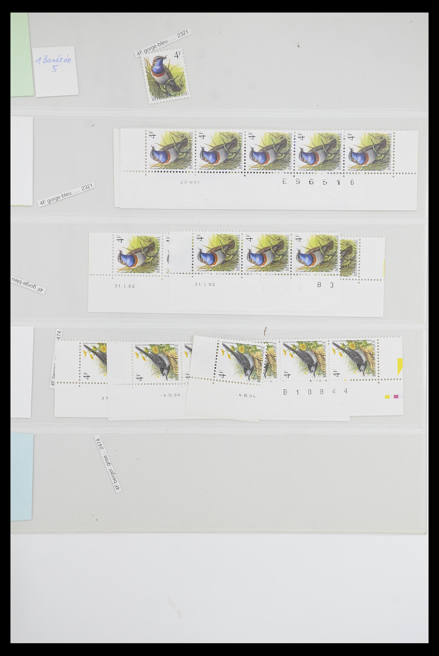 33807 011 - Postzegelverzameling 33807 België 1985-2001.
