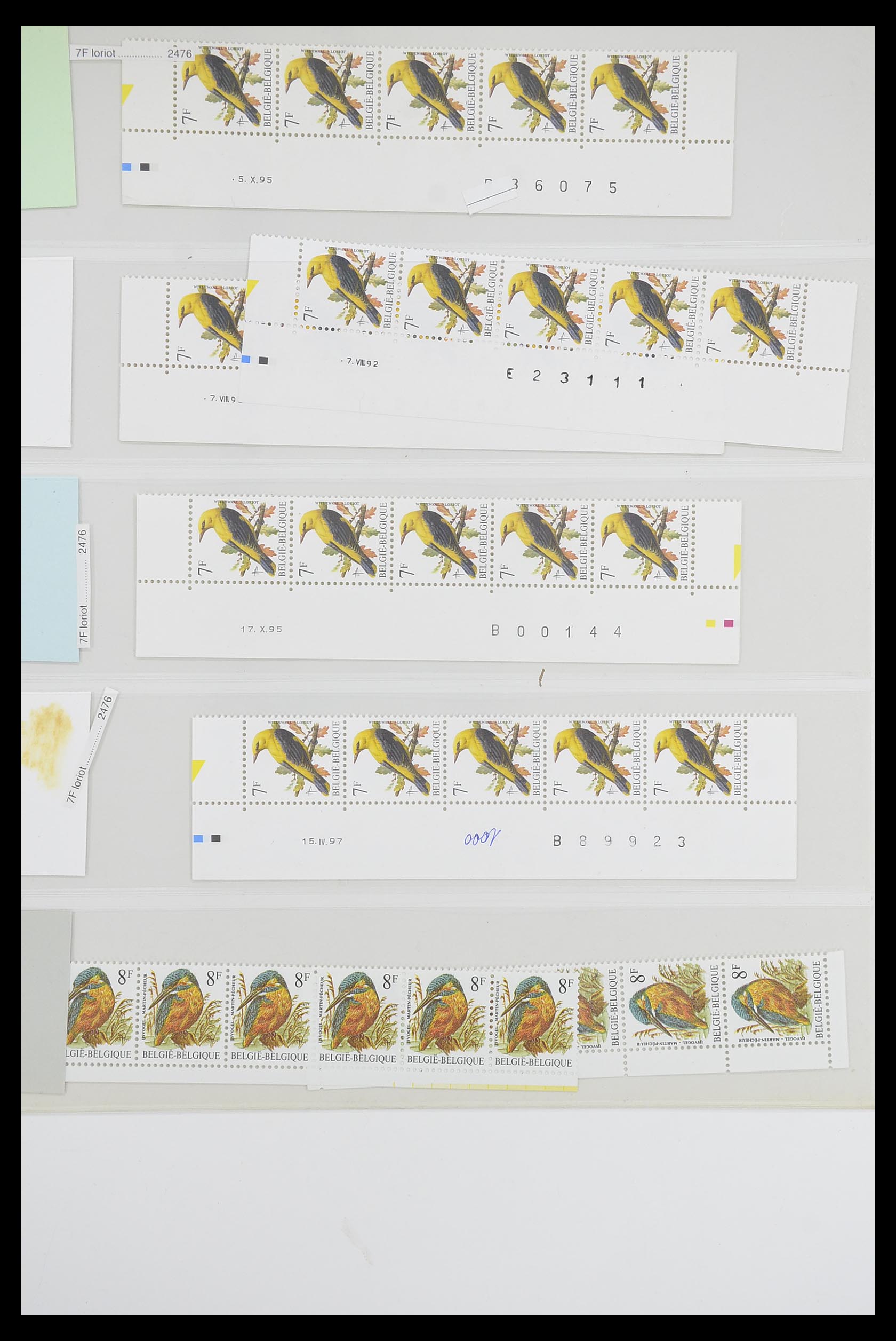 33807 019 - Postzegelverzameling 33807 België 1985-2001.