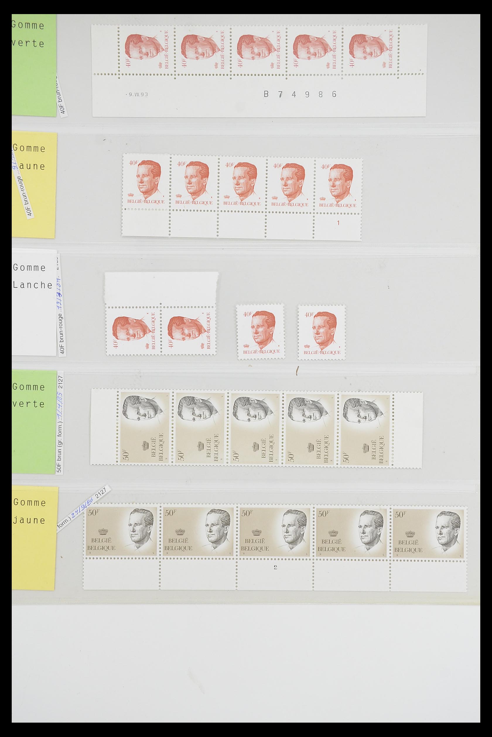 33807 030 - Postzegelverzameling 33807 België 1985-2001.