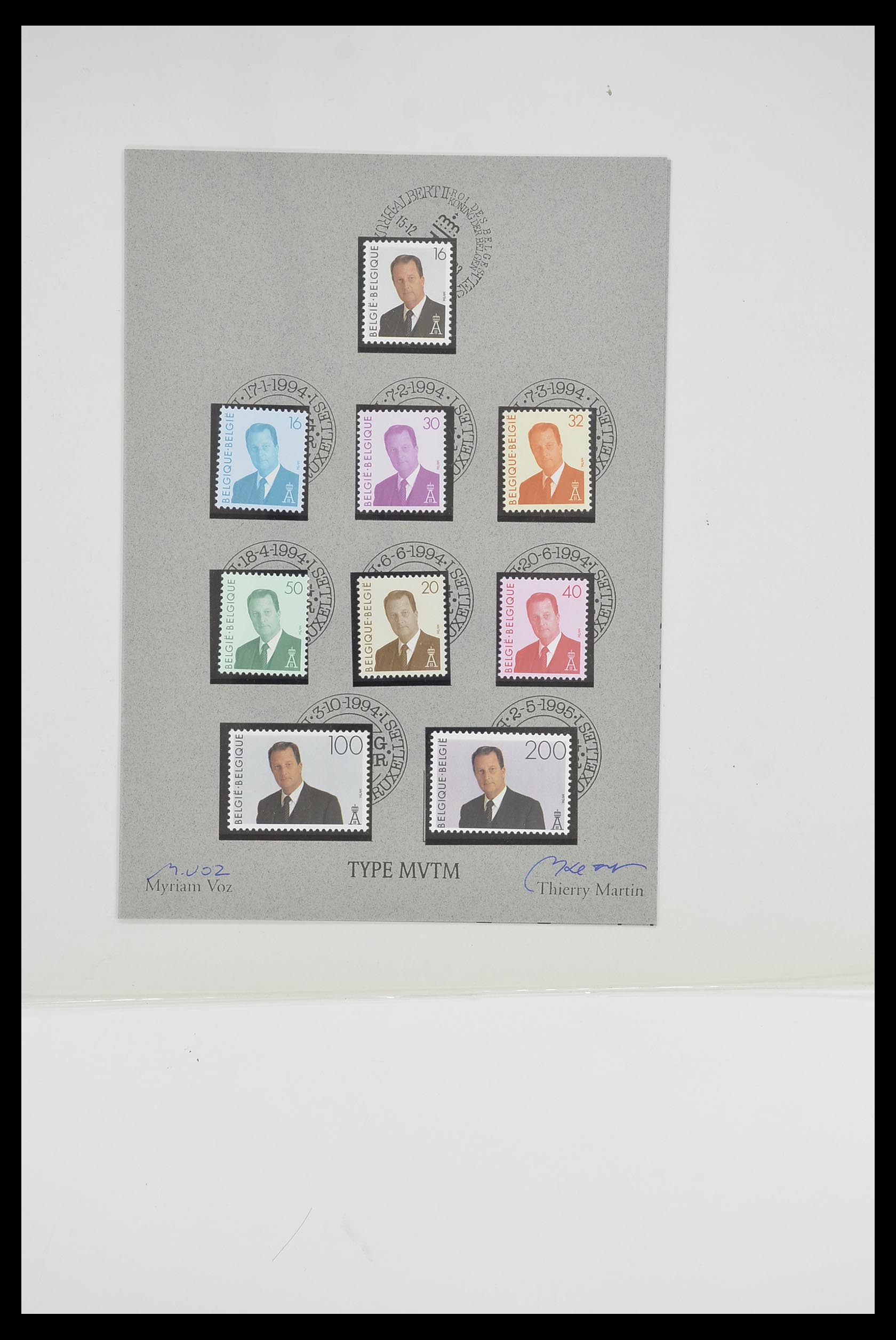 33807 035 - Postzegelverzameling 33807 België 1985-2001.