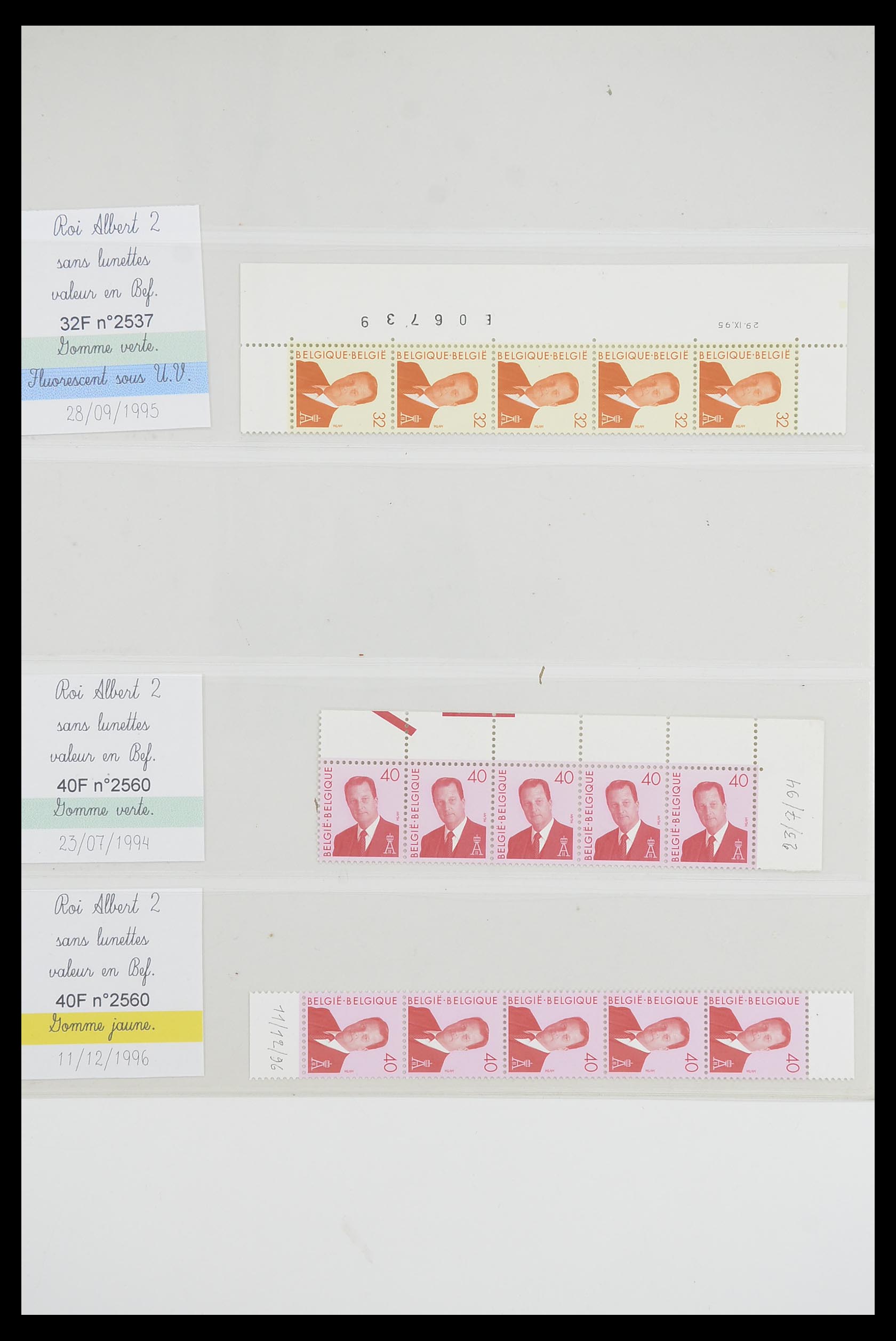 33807 040 - Postzegelverzameling 33807 België 1985-2001.