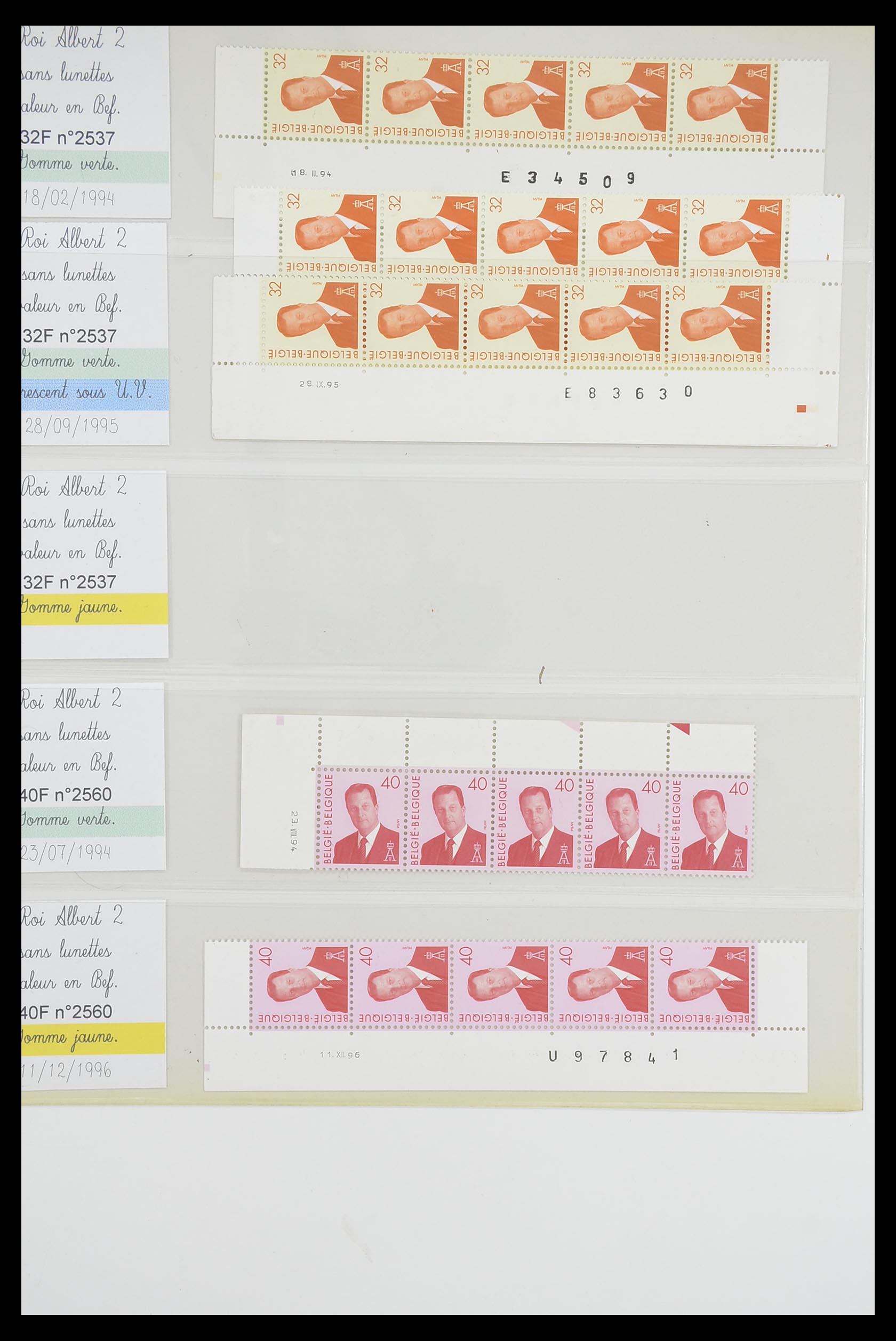 33807 041 - Postzegelverzameling 33807 België 1985-2001.