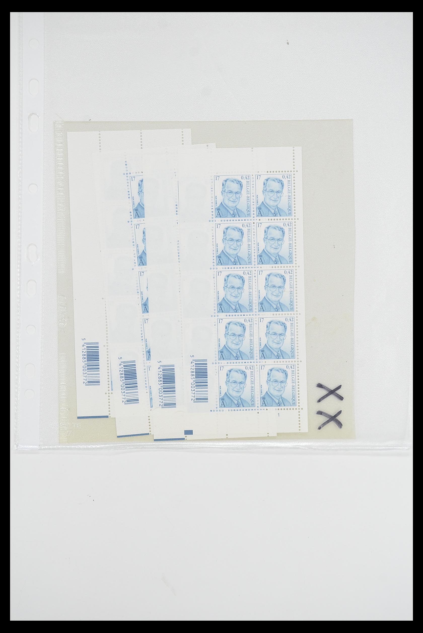 33807 054 - Postzegelverzameling 33807 België 1985-2001.