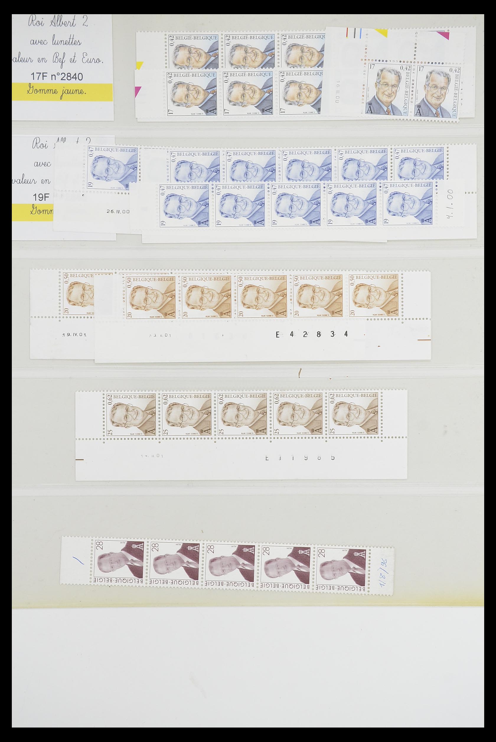 33807 055 - Postzegelverzameling 33807 België 1985-2001.