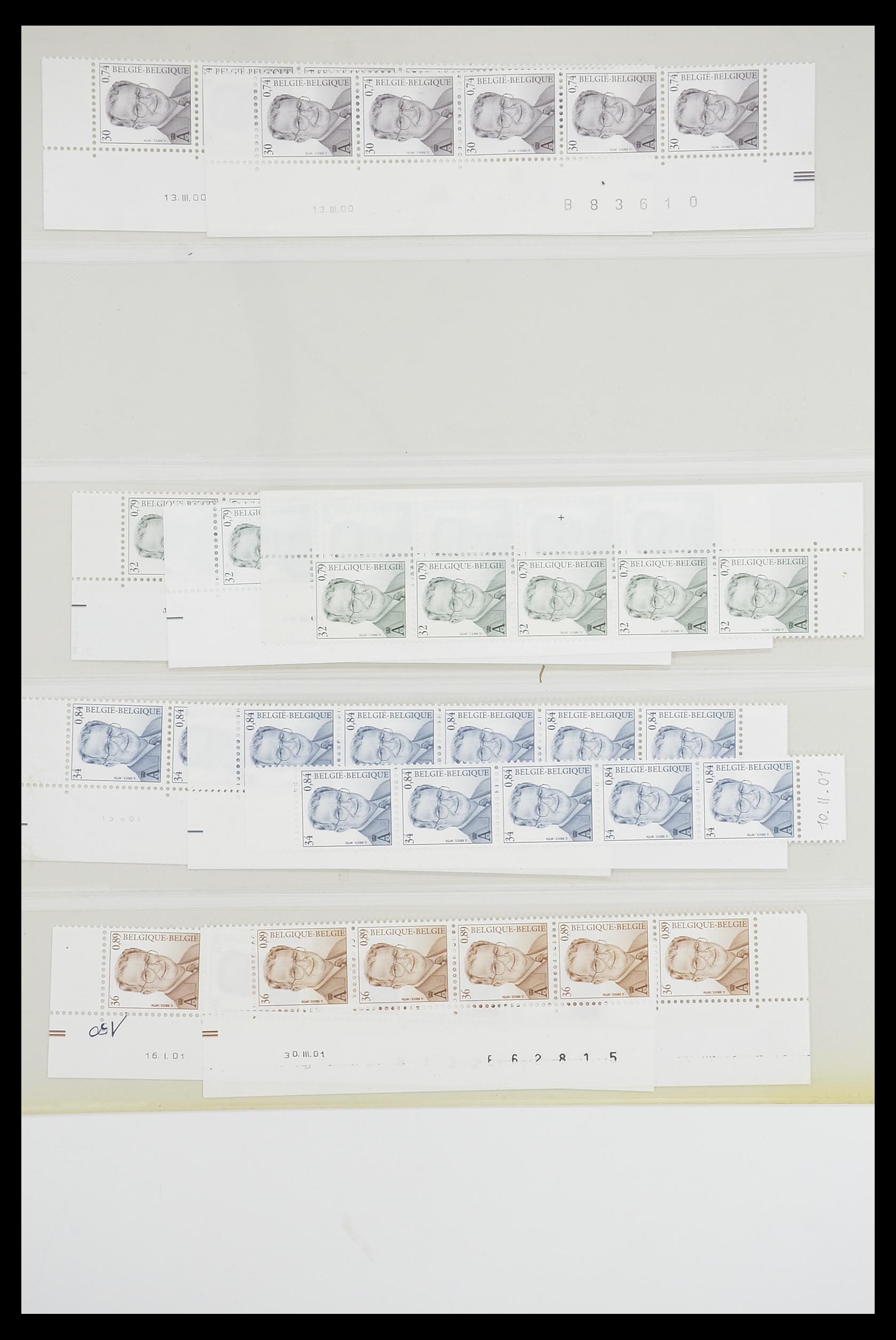 33807 056 - Postzegelverzameling 33807 België 1985-2001.