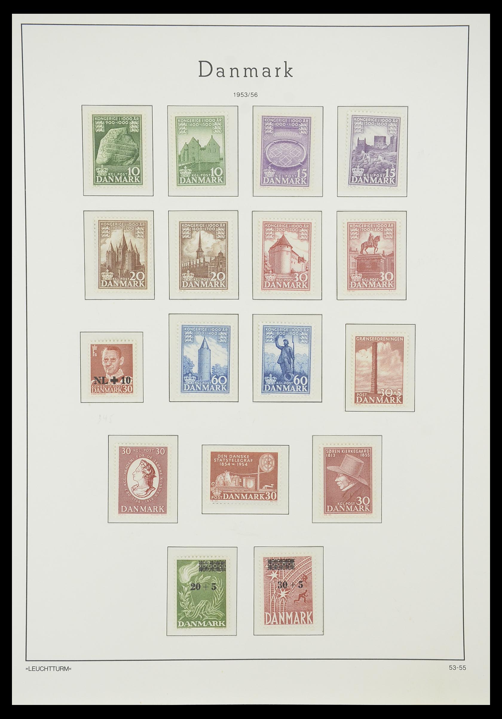 33808 010 - Stamp collection 33808 Denmark 1934-1992.