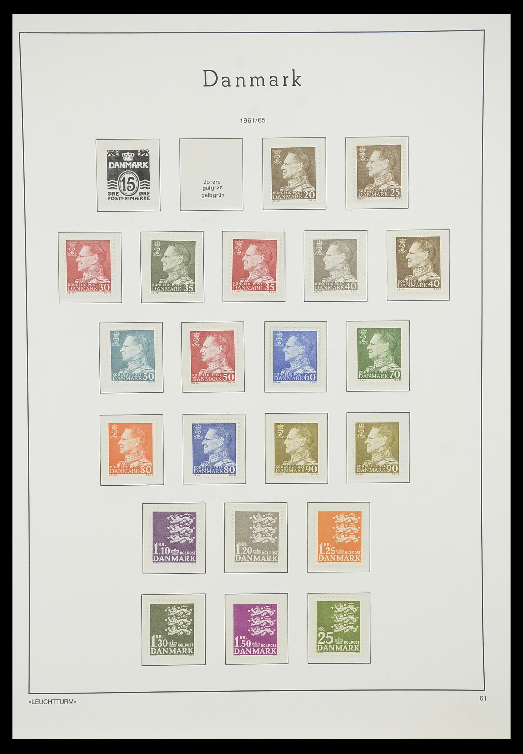 33808 013 - Stamp collection 33808 Denmark 1934-1992.
