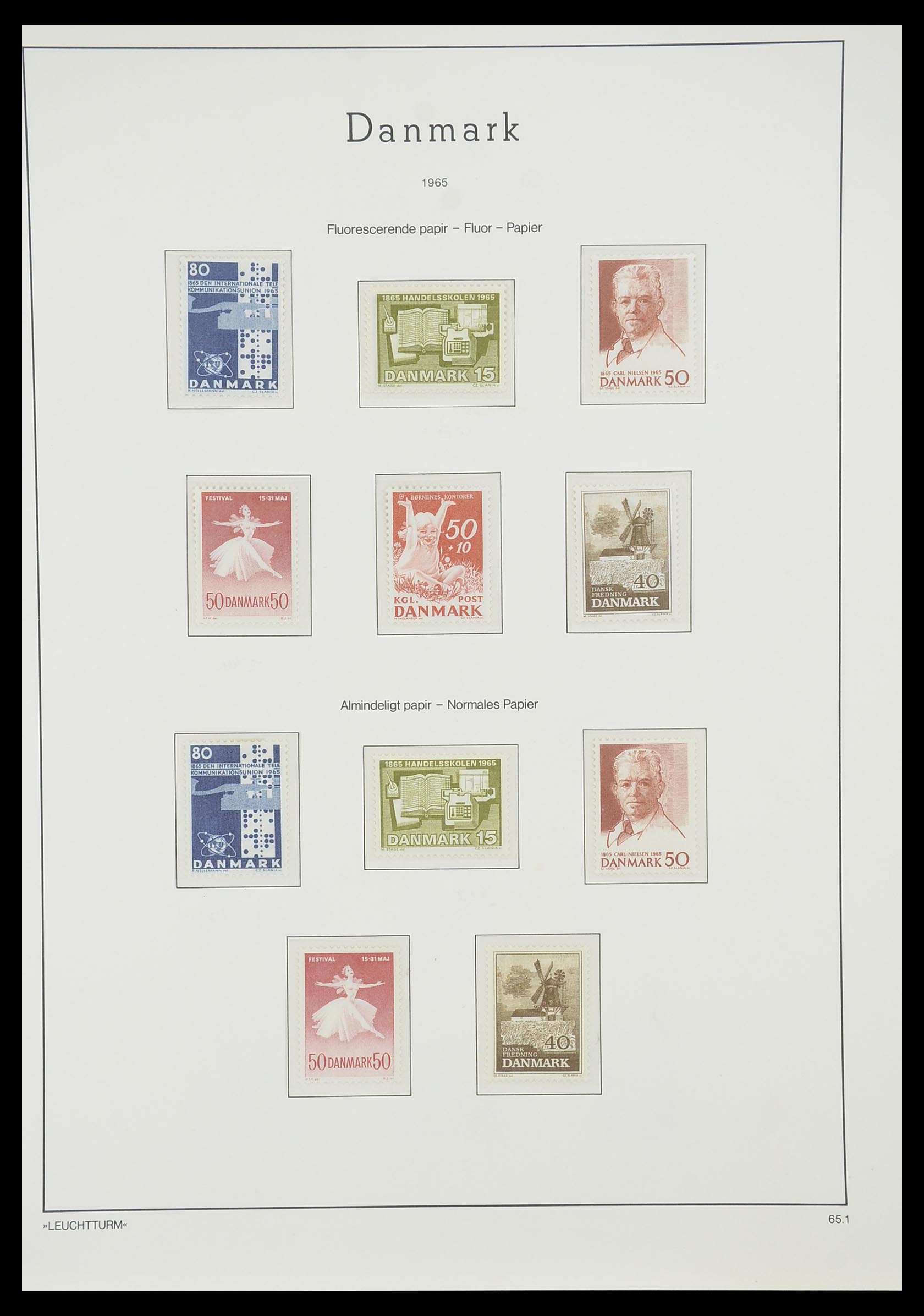 33808 018 - Stamp collection 33808 Denmark 1934-1992.