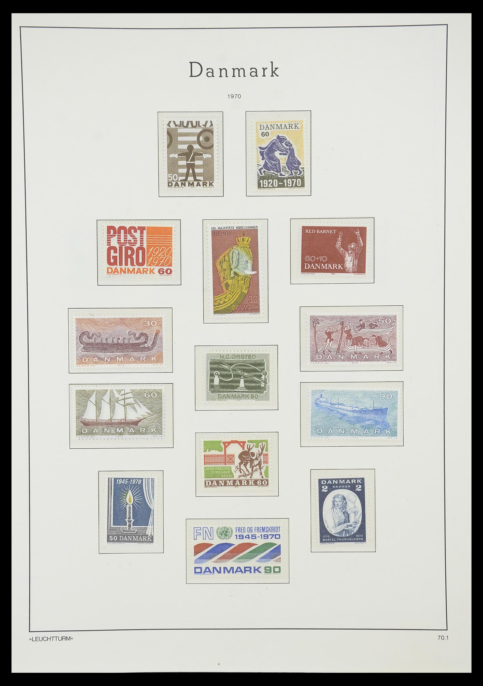 33808 024 - Stamp collection 33808 Denmark 1934-1992.