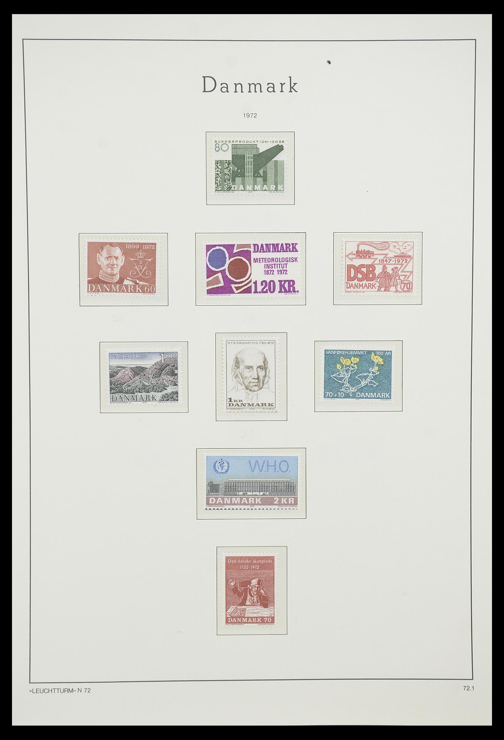 33808 026 - Stamp collection 33808 Denmark 1934-1992.