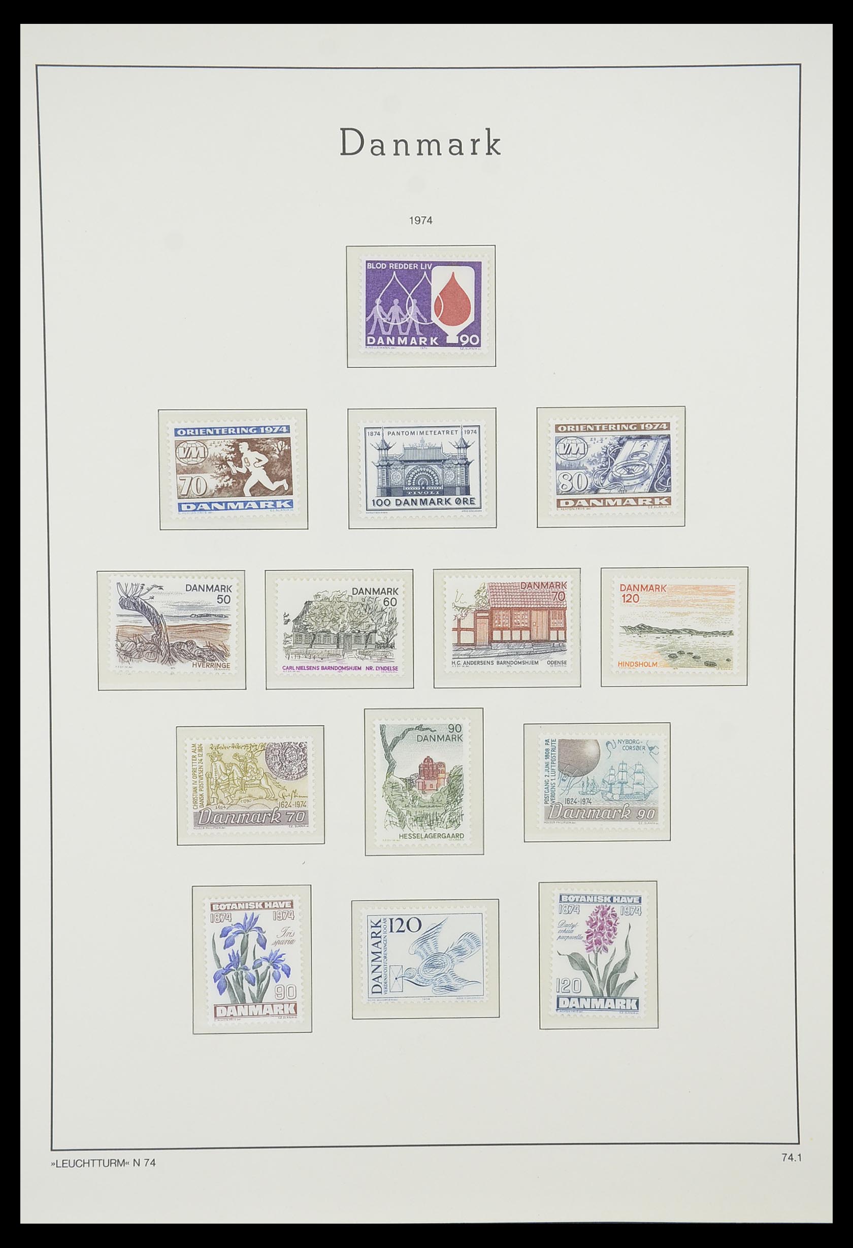33808 030 - Stamp collection 33808 Denmark 1934-1992.