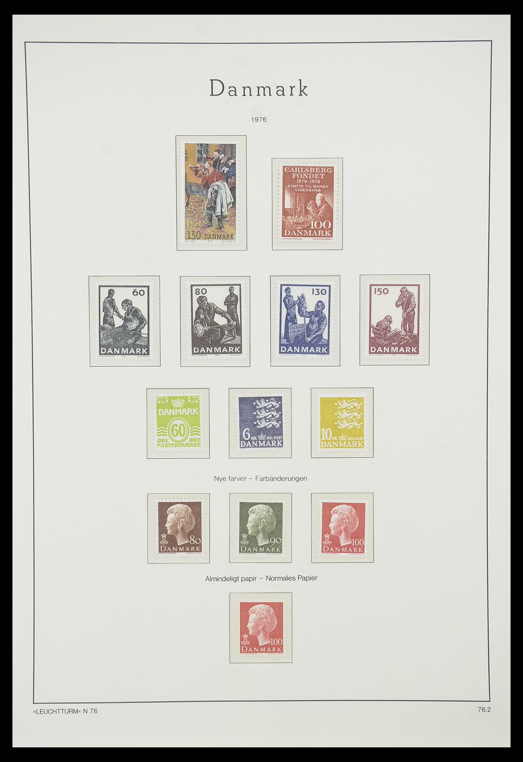 33808 036 - Stamp collection 33808 Denmark 1934-1992.