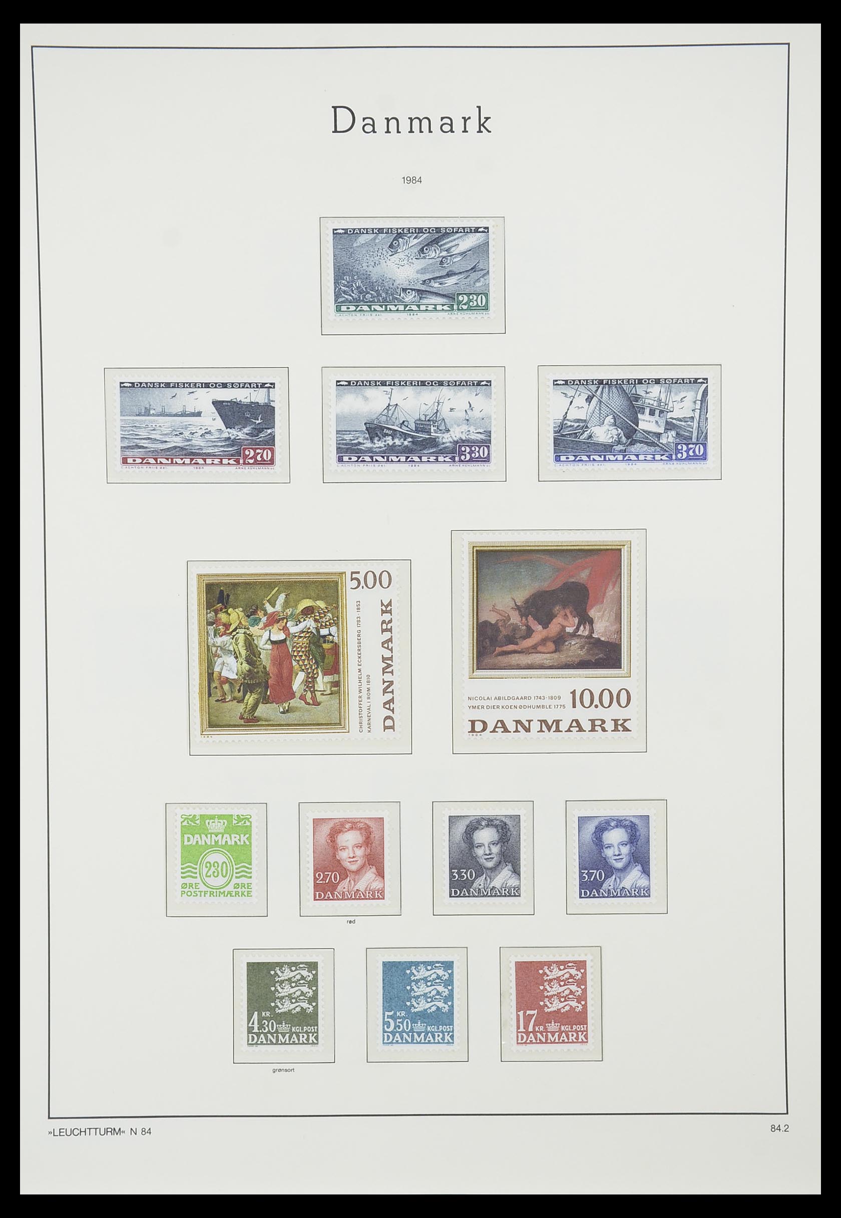 33808 053 - Stamp collection 33808 Denmark 1934-1992.