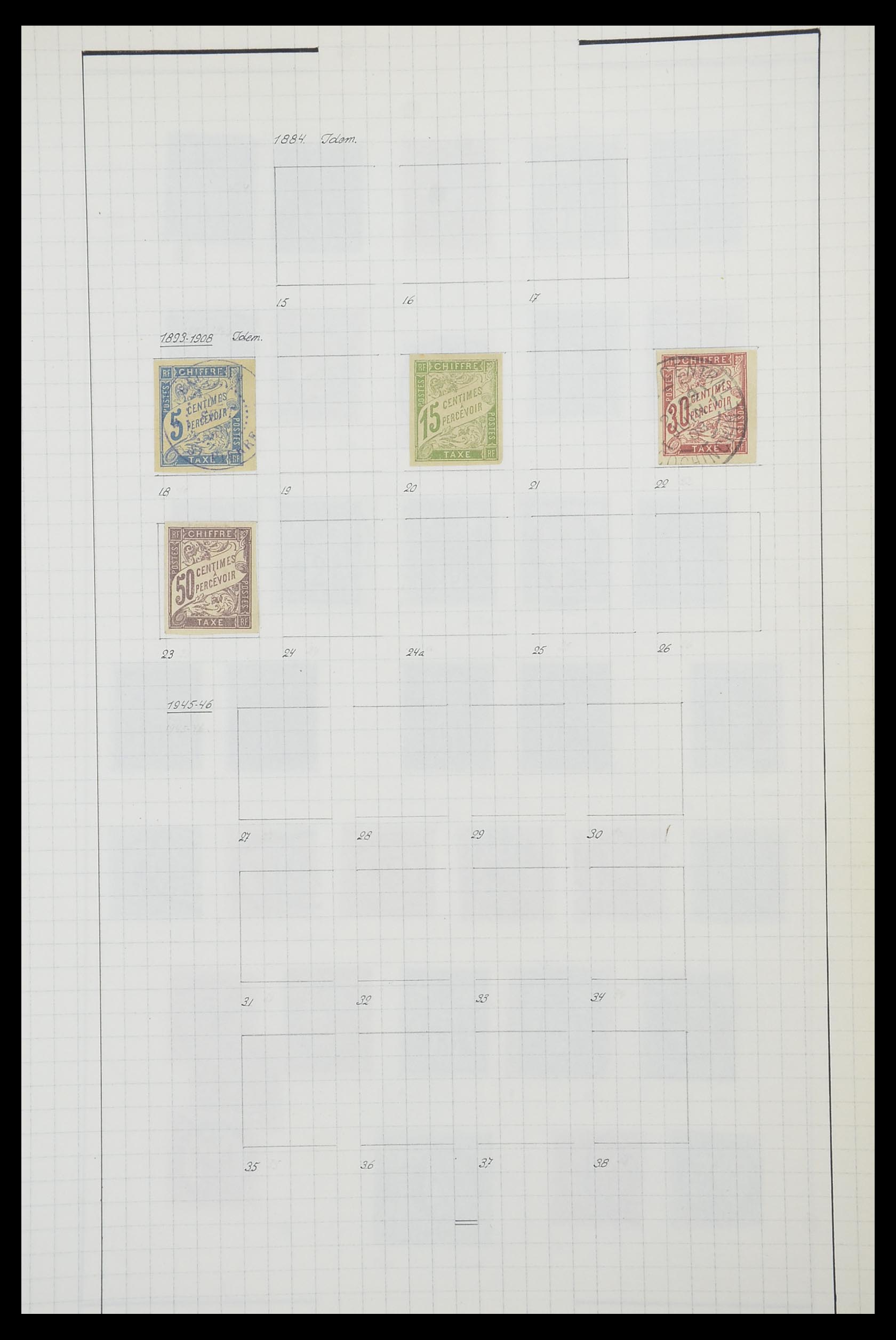 33809 005 - Postzegelverzameling 33809 Franse koloniën 1850-1970.