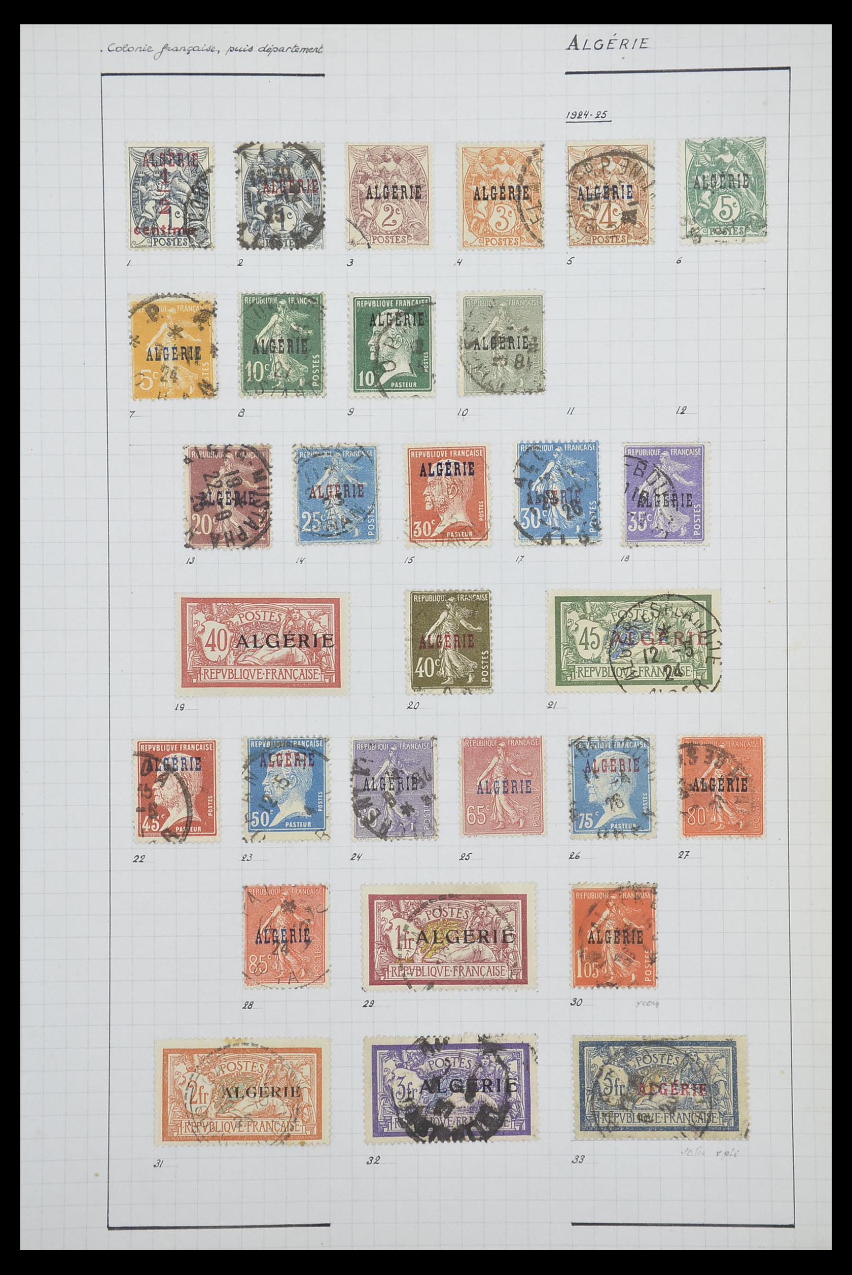 33809 009 - Postzegelverzameling 33809 Franse koloniën 1850-1970.