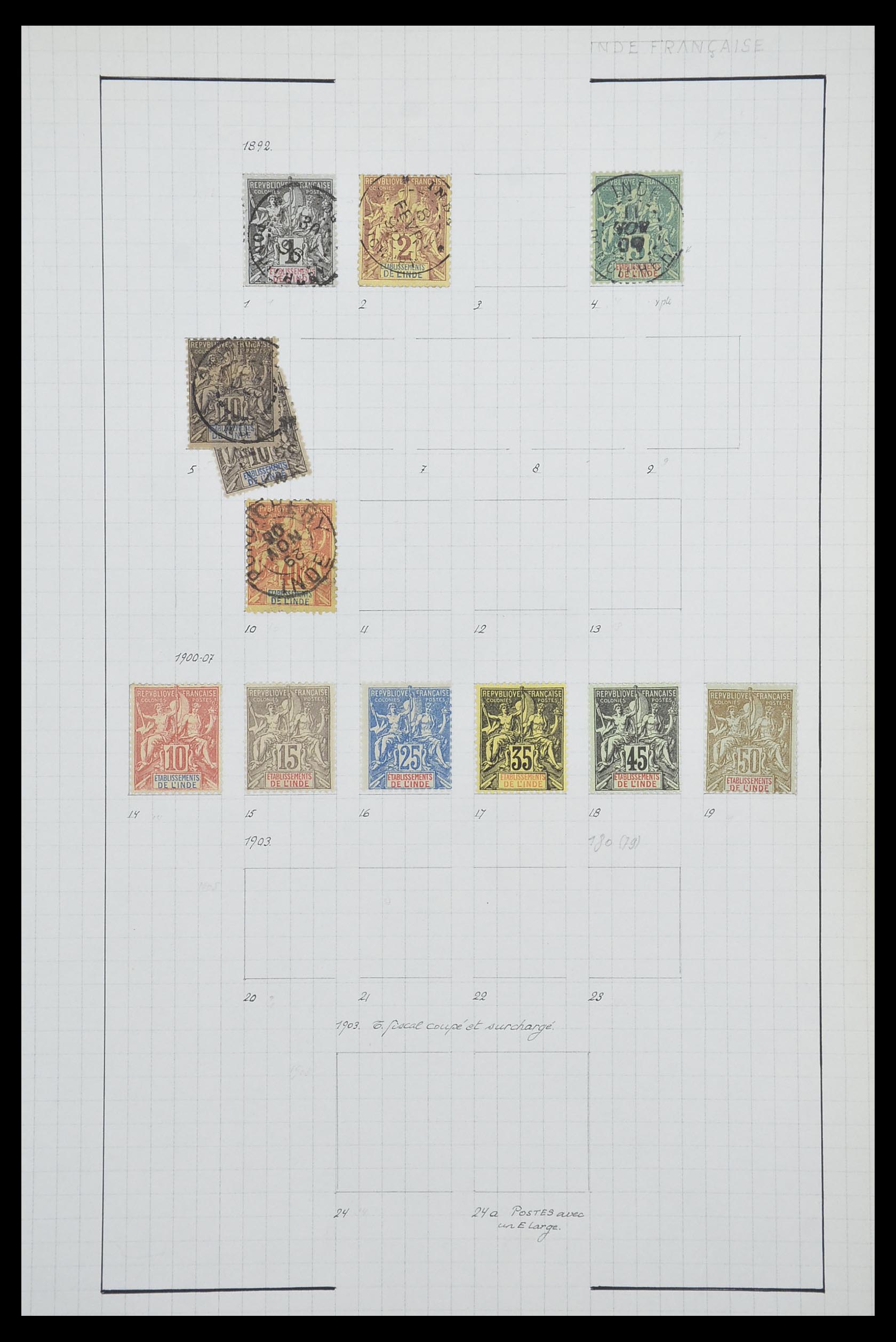 33809 014 - Postzegelverzameling 33809 Franse koloniën 1850-1970.