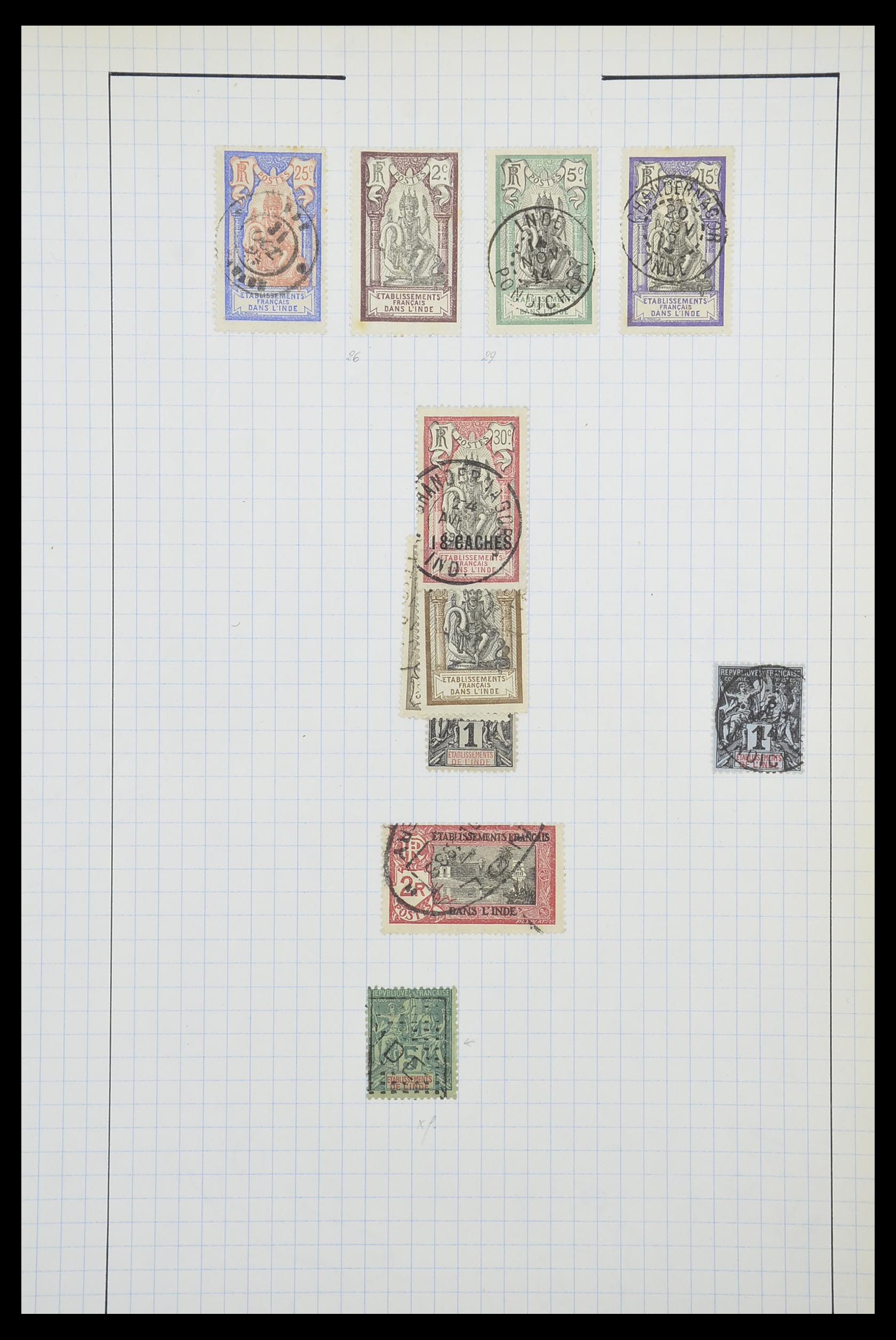 33809 015 - Postzegelverzameling 33809 Franse koloniën 1850-1970.