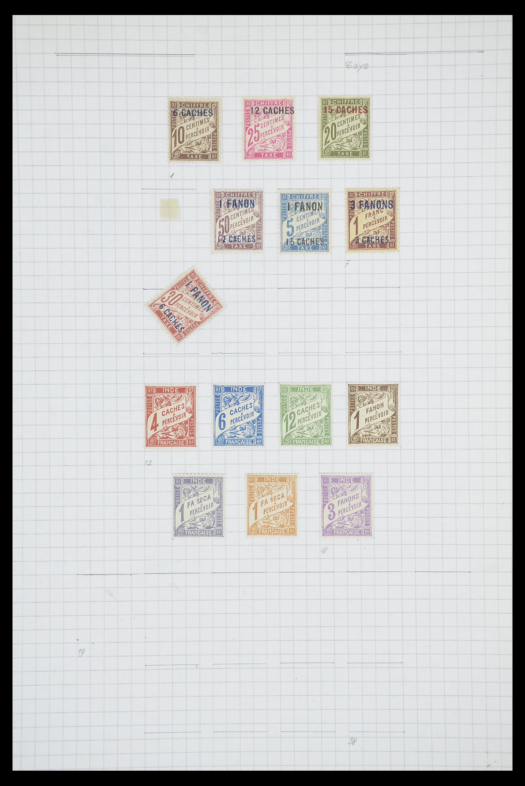33809 016 - Postzegelverzameling 33809 Franse koloniën 1850-1970.