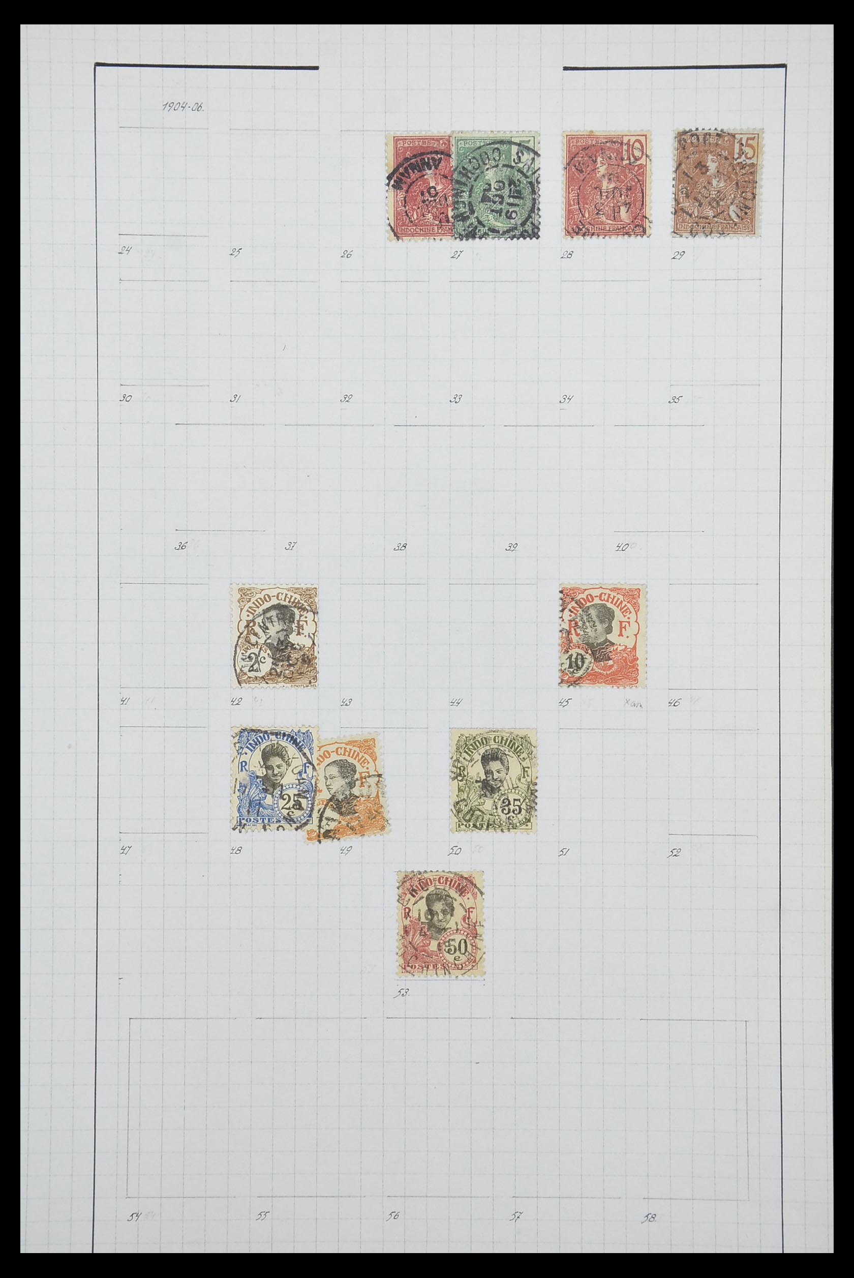 33809 019 - Postzegelverzameling 33809 Franse koloniën 1850-1970.