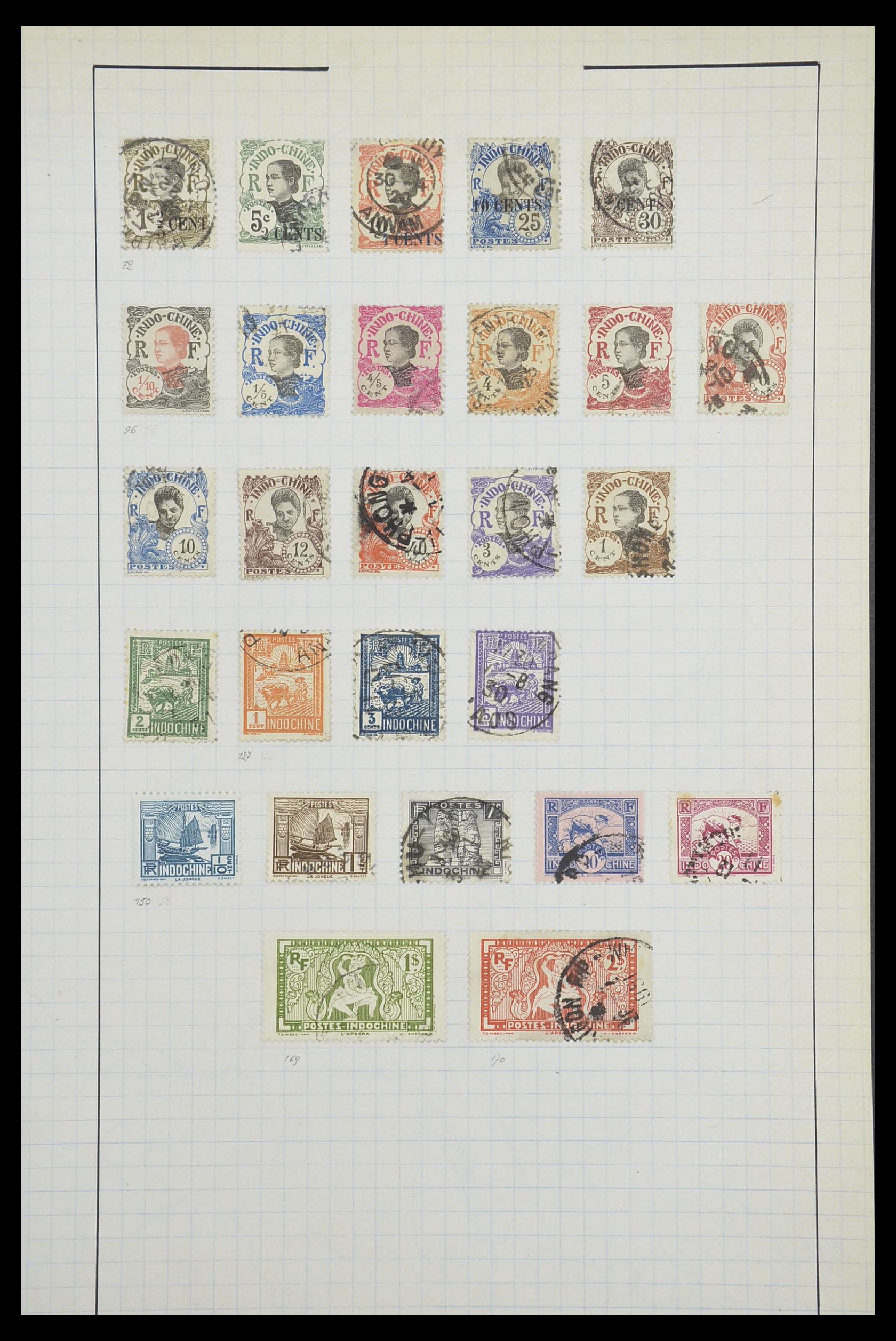 33809 020 - Postzegelverzameling 33809 Franse koloniën 1850-1970.