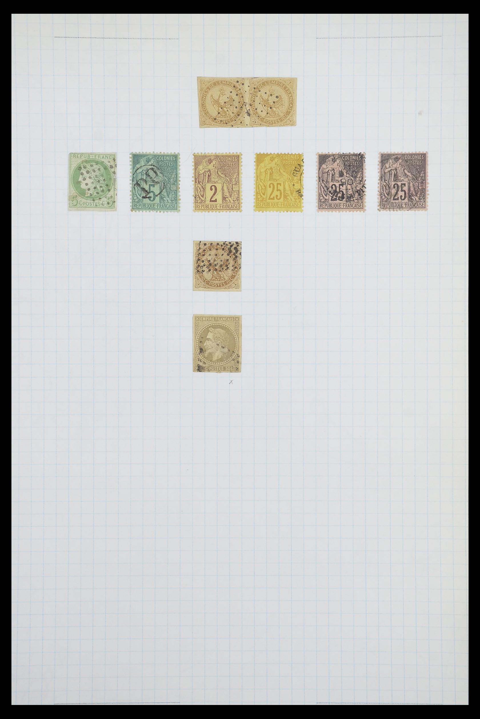 33809 023 - Postzegelverzameling 33809 Franse koloniën 1850-1970.