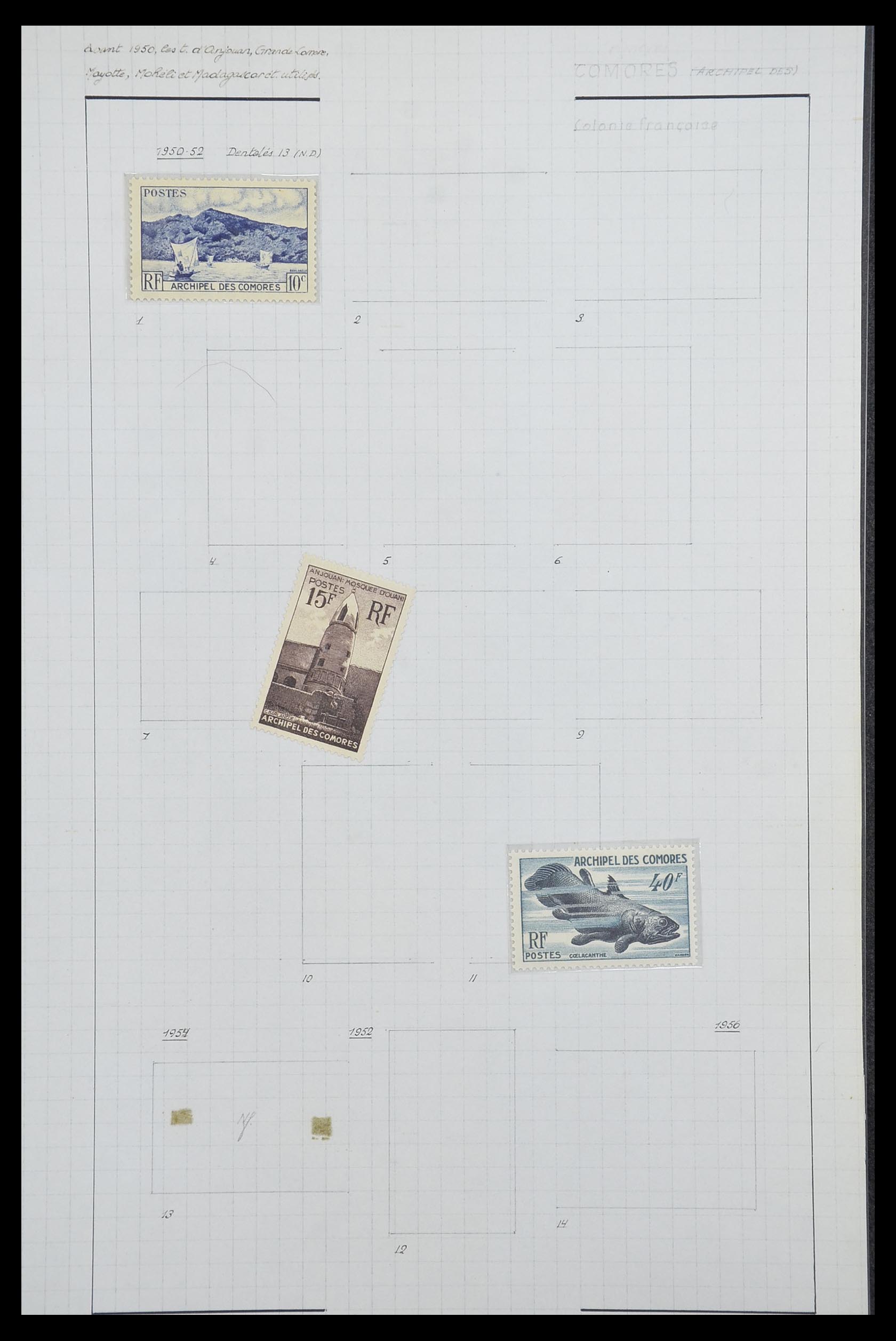 33809 026 - Postzegelverzameling 33809 Franse koloniën 1850-1970.