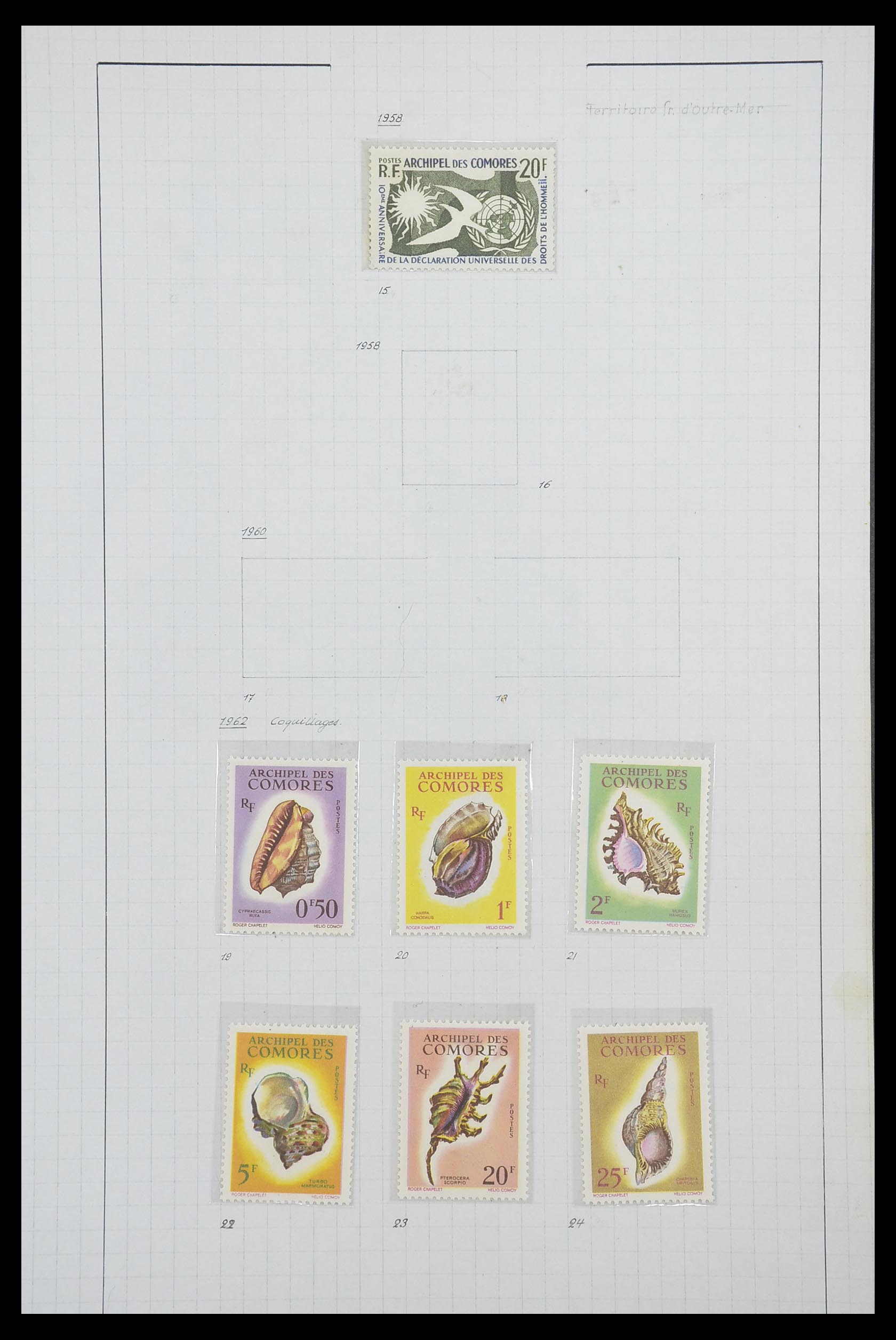 33809 028 - Postzegelverzameling 33809 Franse koloniën 1850-1970.