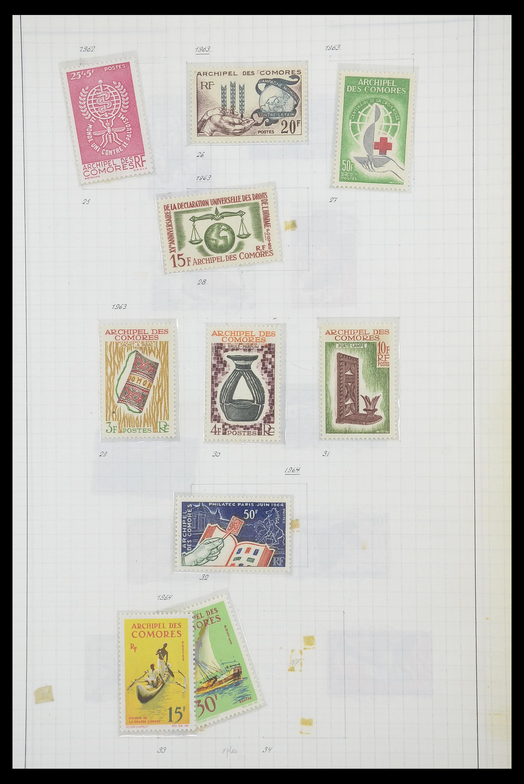 33809 031 - Postzegelverzameling 33809 Franse koloniën 1850-1970.