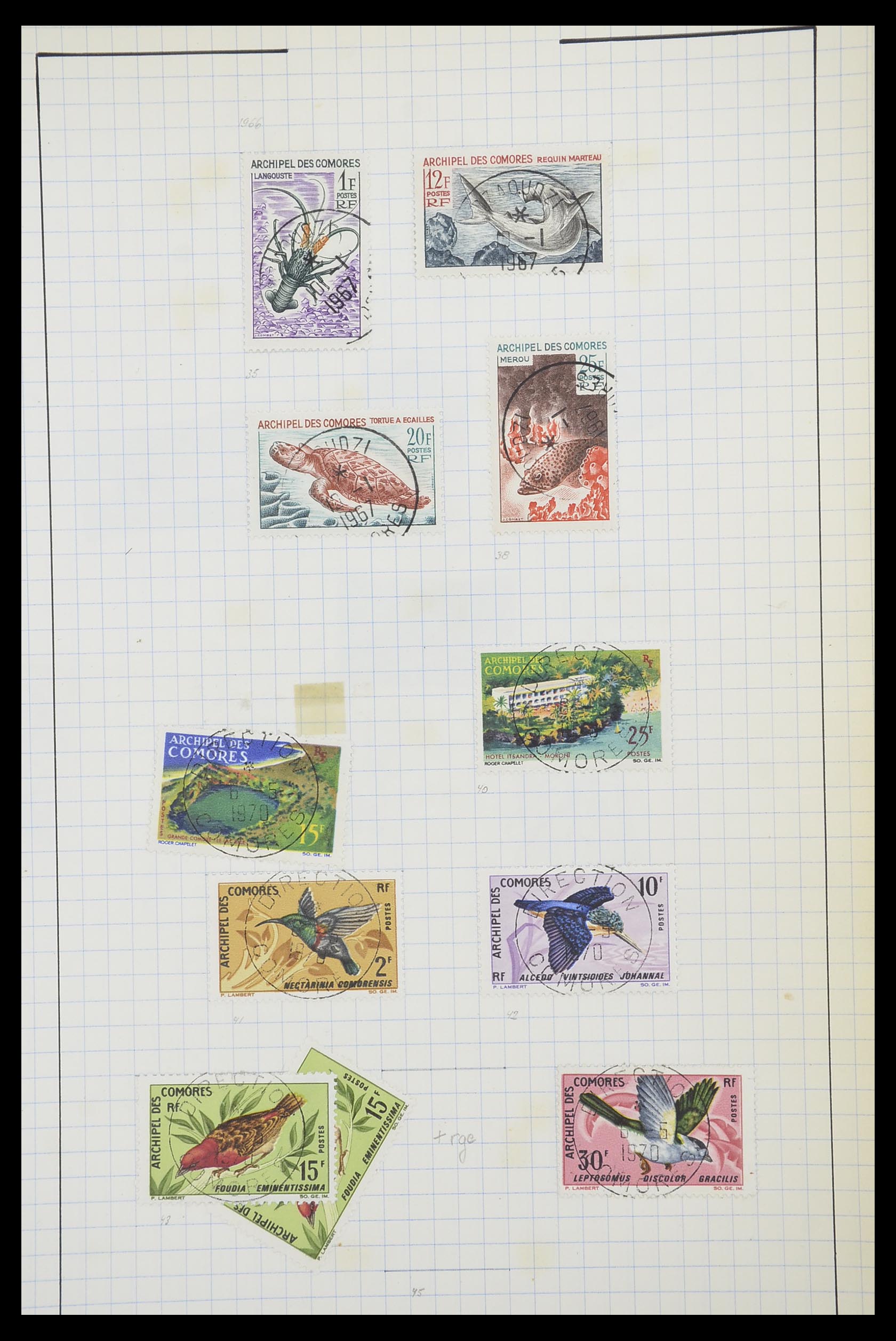 33809 032 - Postzegelverzameling 33809 Franse koloniën 1850-1970.
