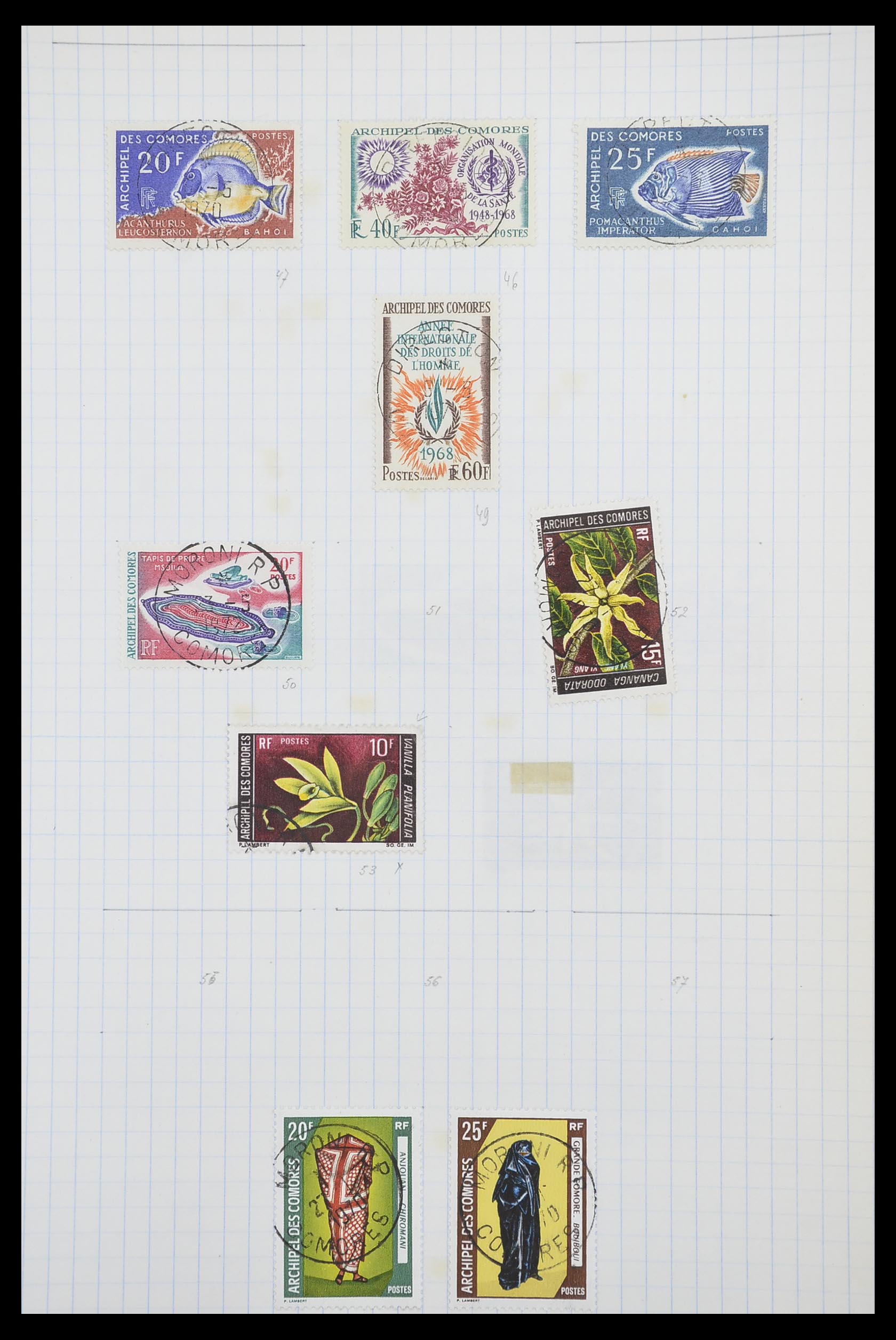 33809 034 - Postzegelverzameling 33809 Franse koloniën 1850-1970.