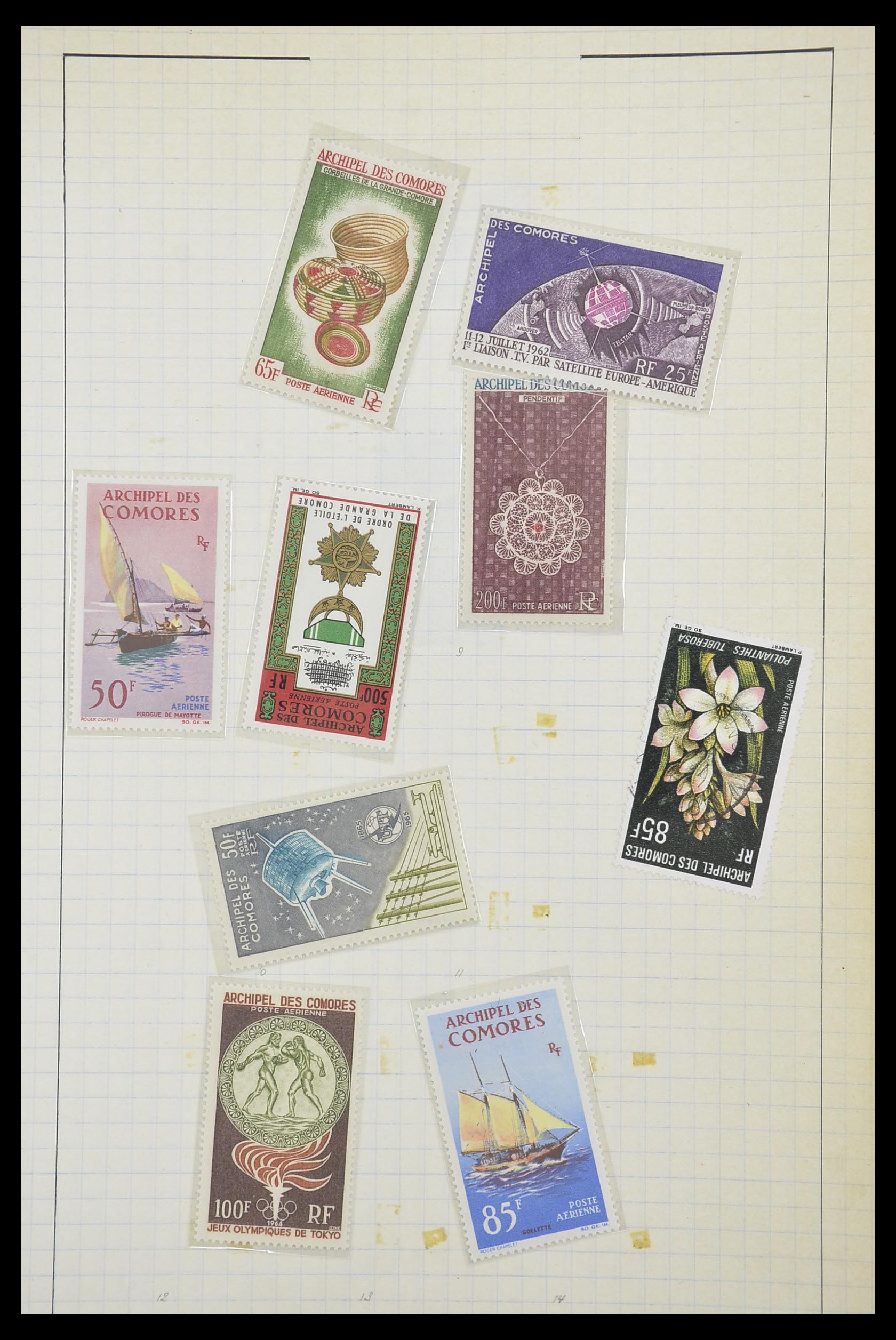 33809 040 - Postzegelverzameling 33809 Franse koloniën 1850-1970.