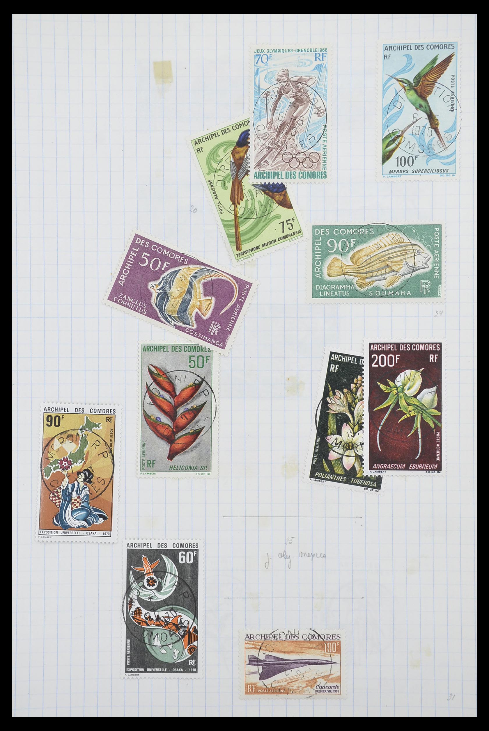 33809 044 - Postzegelverzameling 33809 Franse koloniën 1850-1970.
